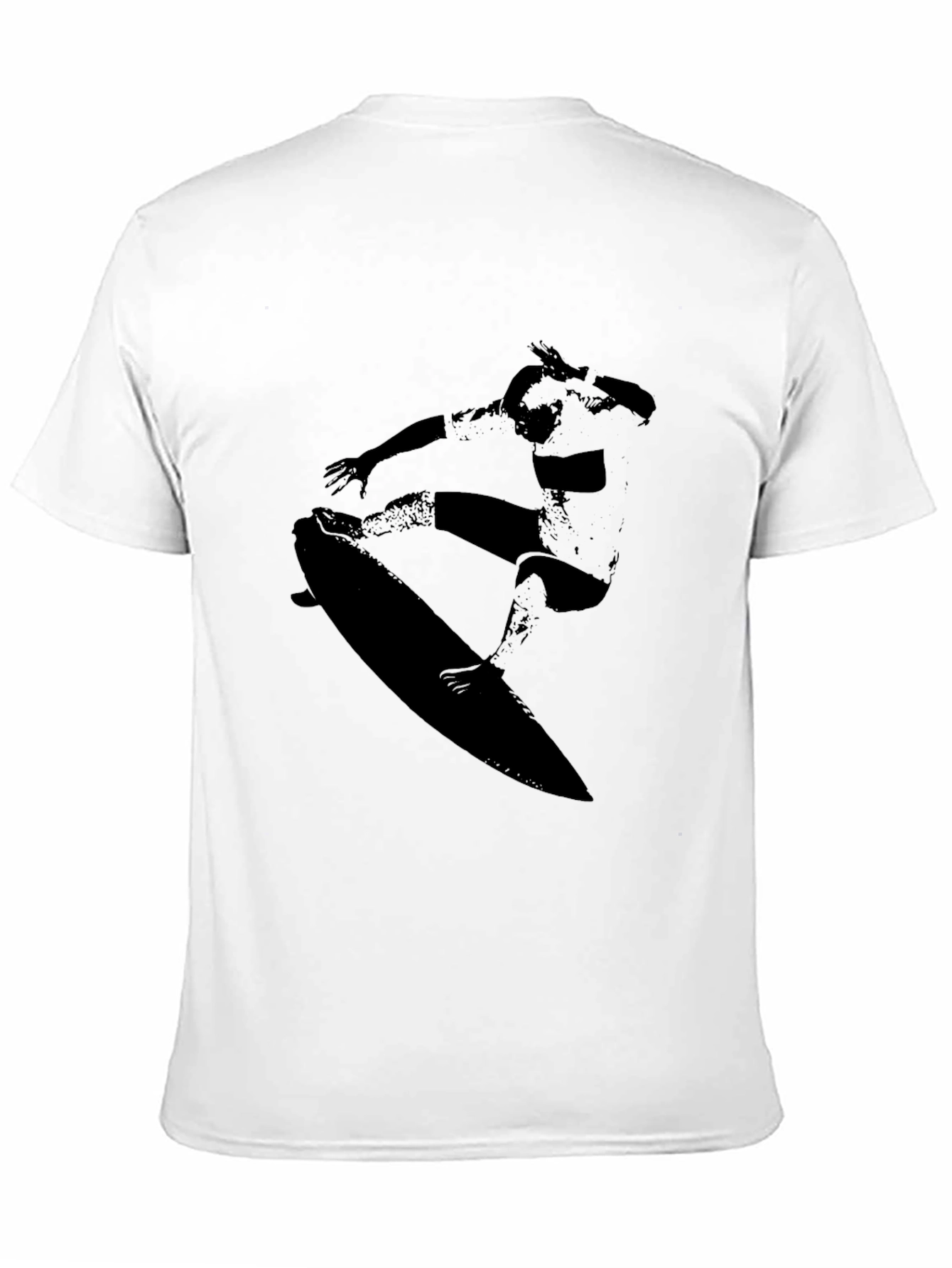 Surfer Graphic Tee - Cool Black T-Shirt