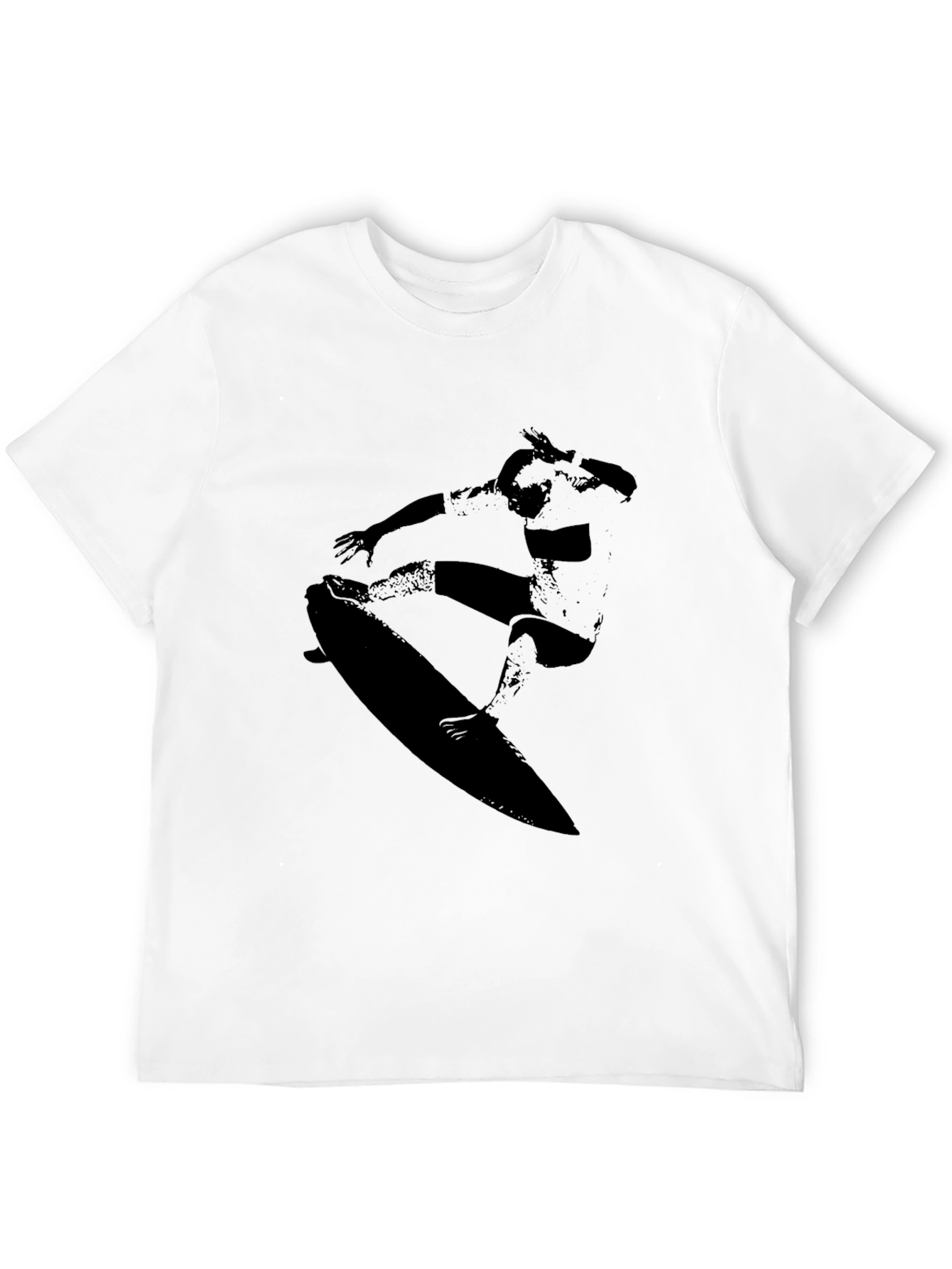 Surfer Graphic Tee - Cool Black T-Shirt