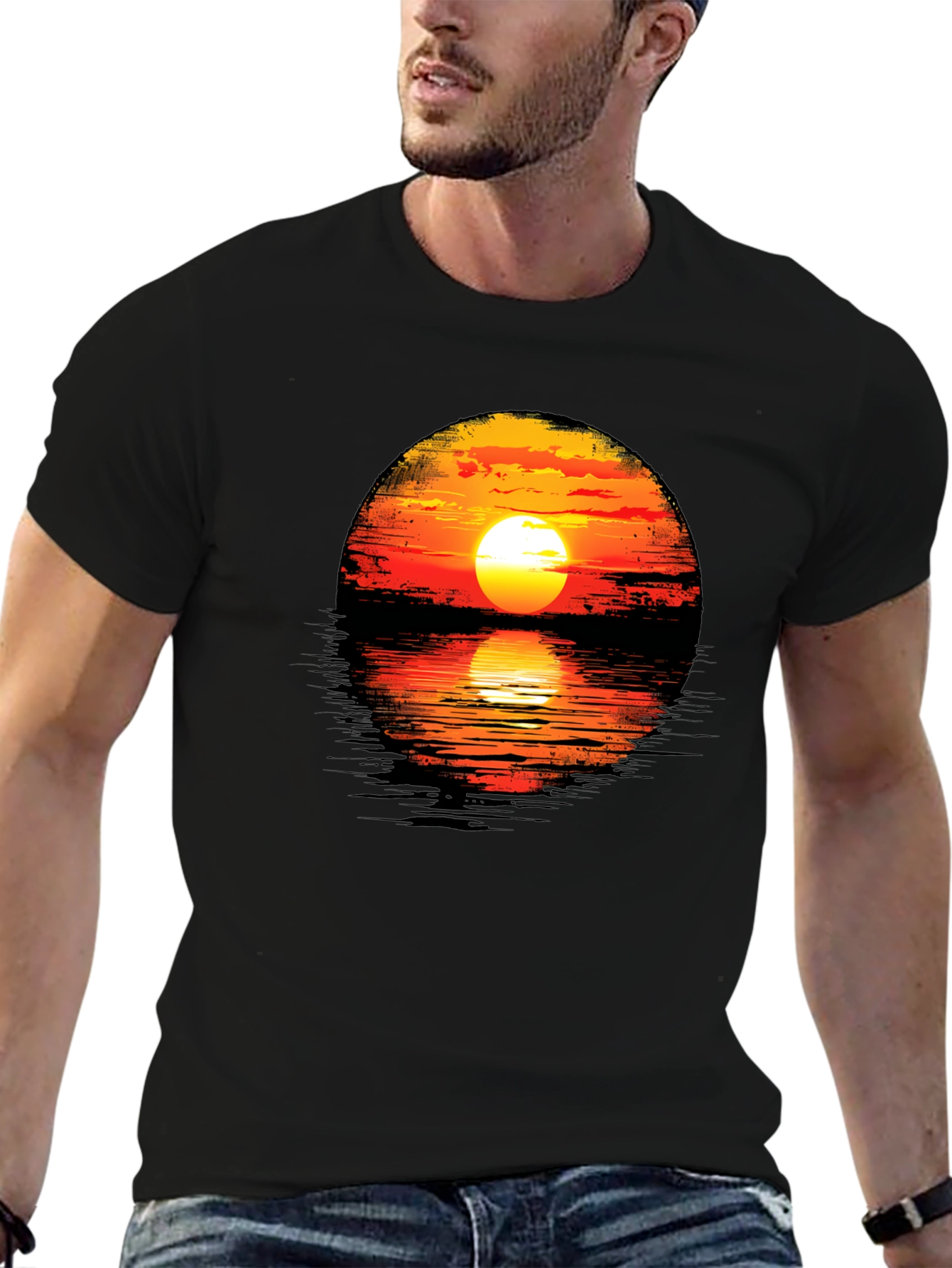 Sunset Graphic Tee - Unique Design