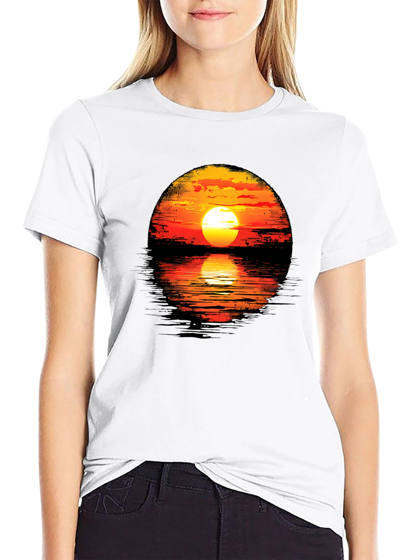 Sunset Graphic Tee - Unique Design