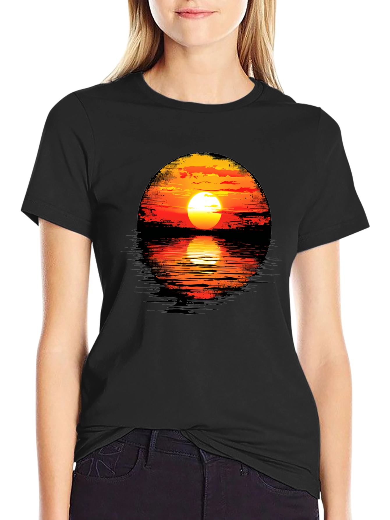 Sunset Graphic Tee - Unique Design