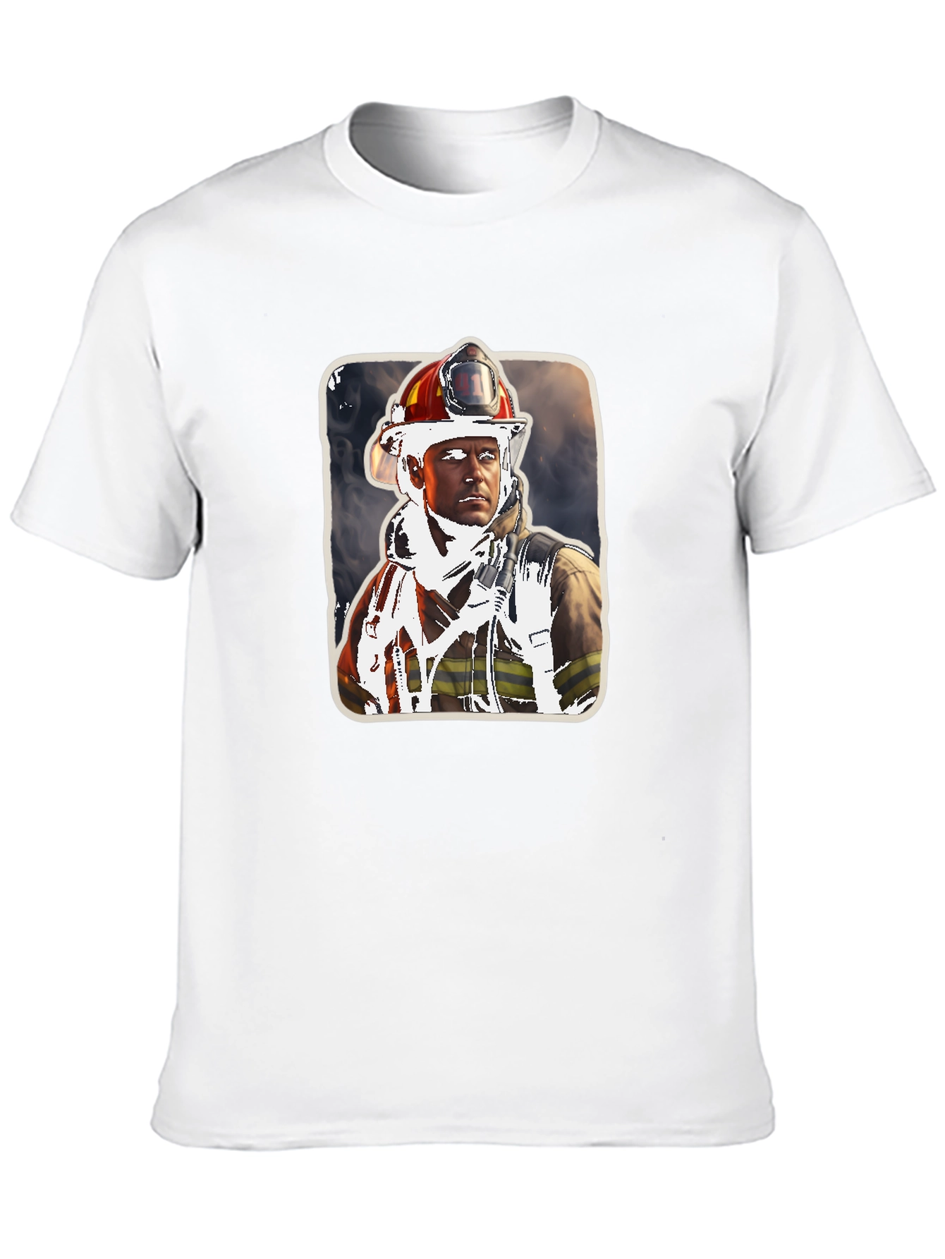 Firefighter Portrait Graphic Tee