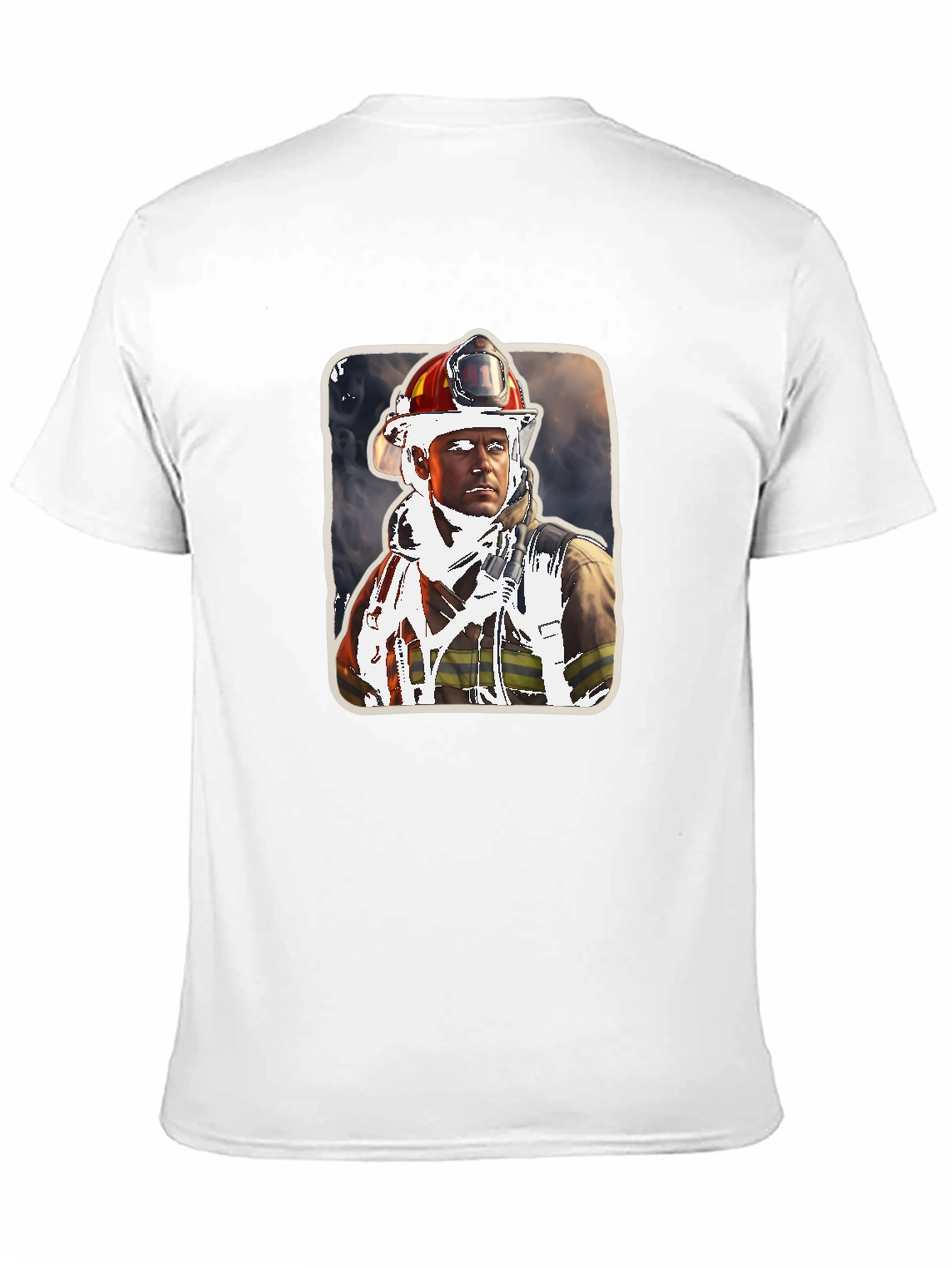 Firefighter Portrait Graphic Tee