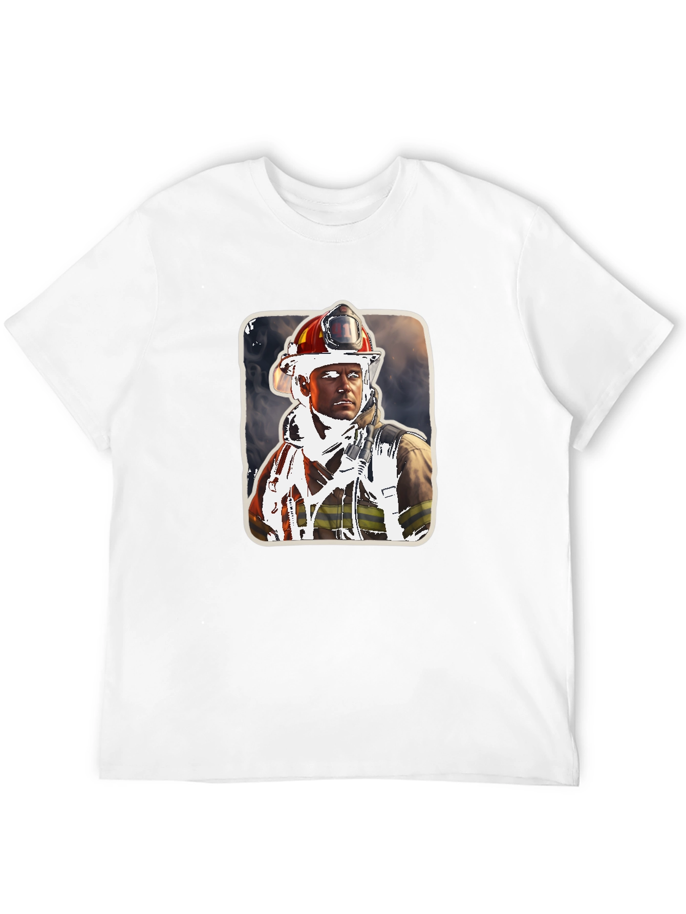 Firefighter Portrait Graphic Tee