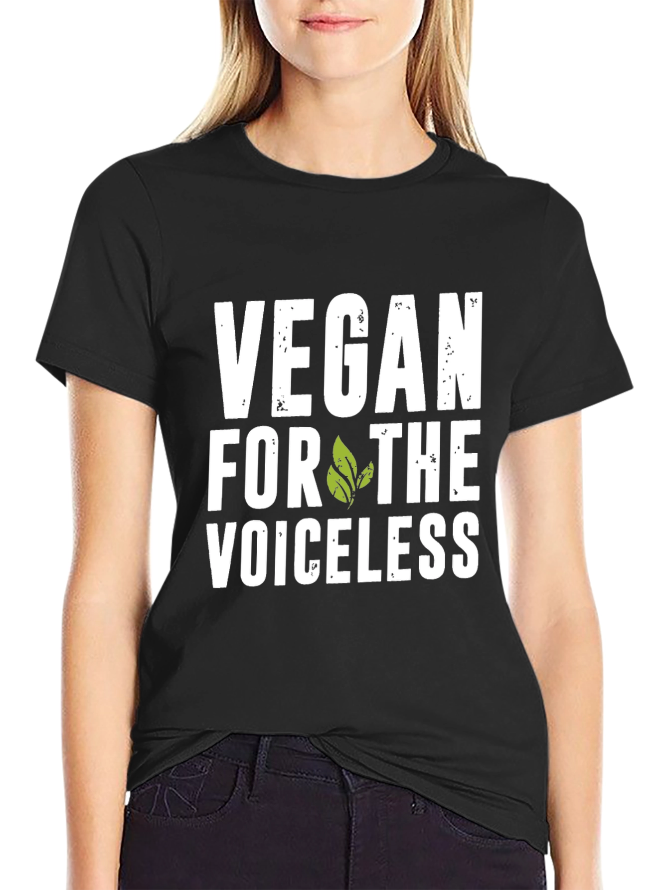 Vegan for the Voiceless Black T-Shirt
