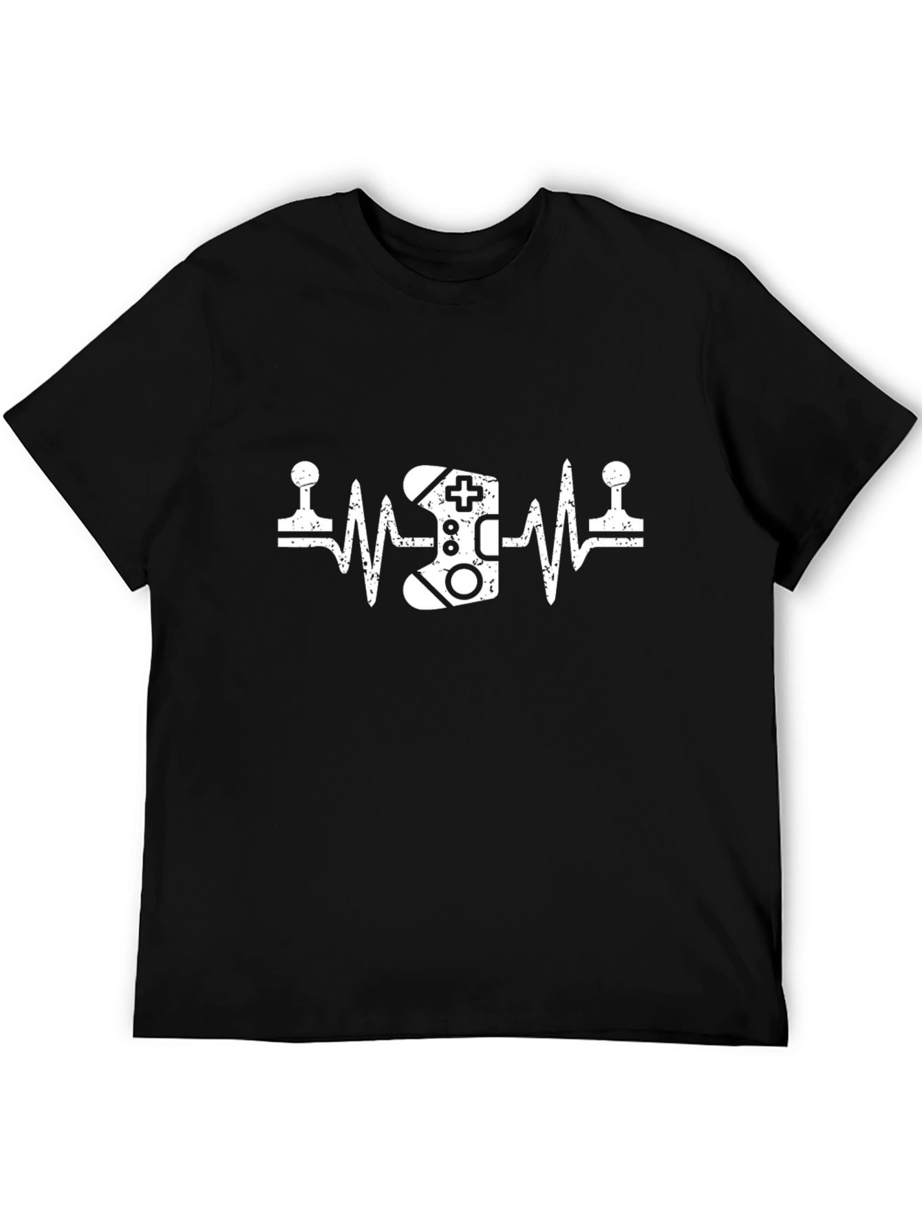 Gamer Heartbeat T-Shirt - Black Graphic Tee