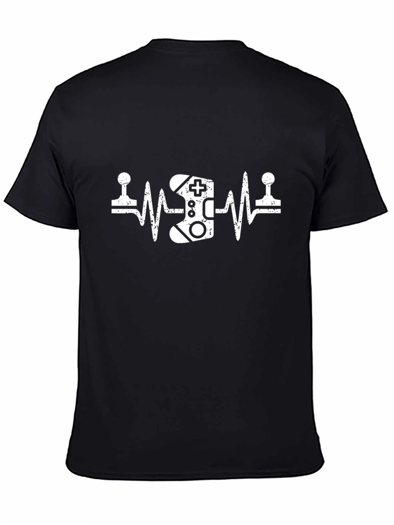 Gamer Heartbeat T-Shirt - Black Graphic Tee