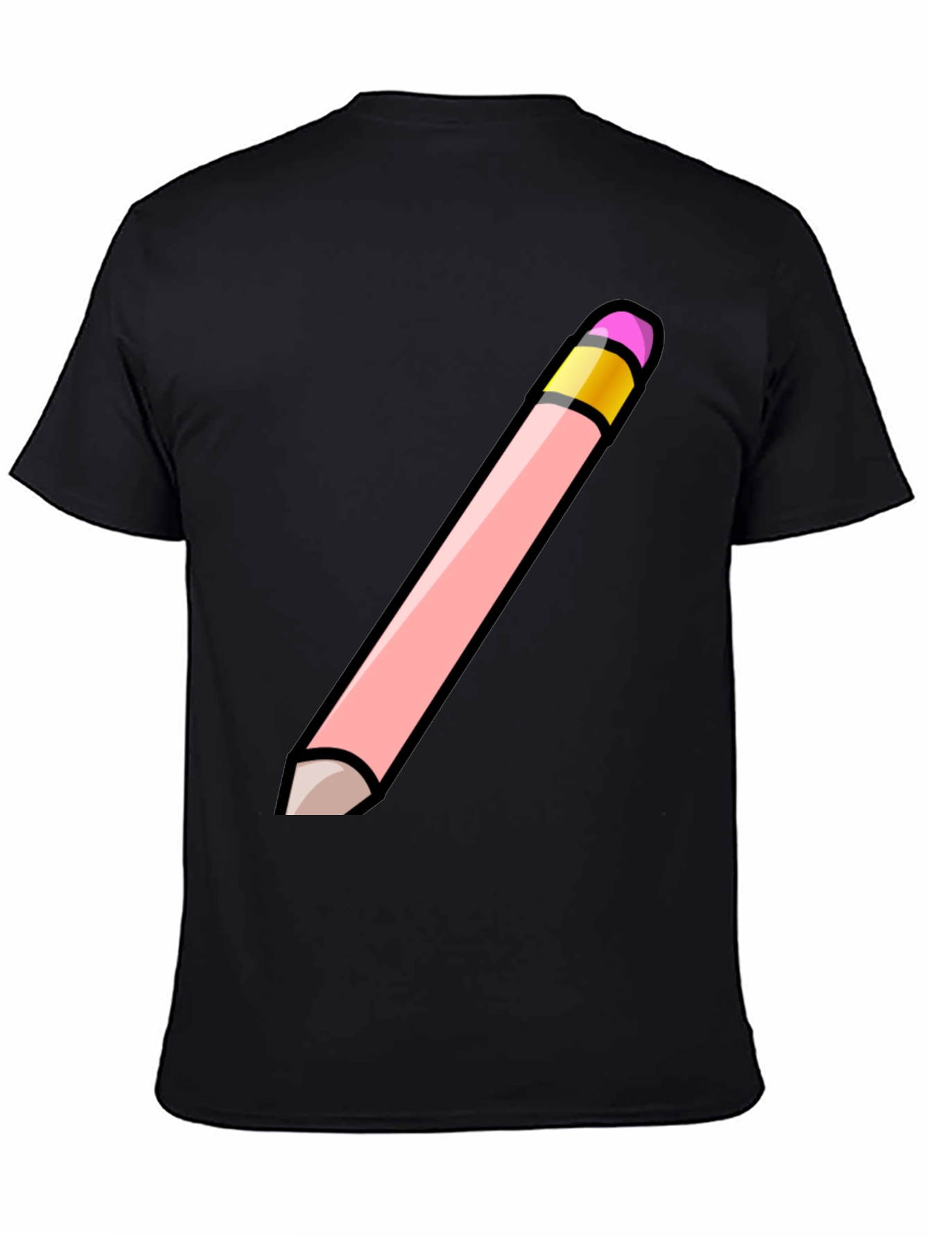 Pencil Graphic Black T-Shirt - Stylish Casual Wear
