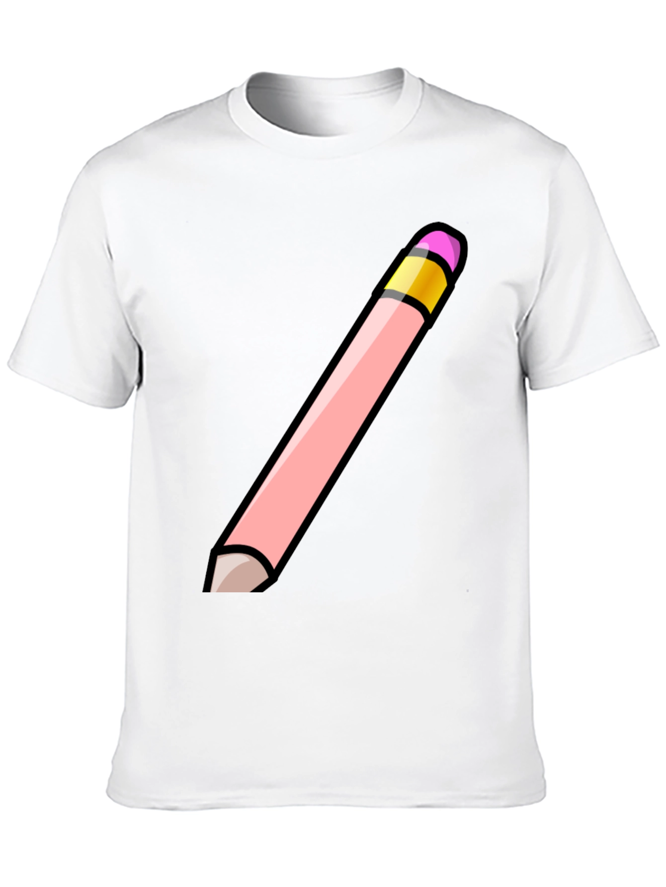 Pencil Graphic Black T-Shirt - Stylish Casual Wear