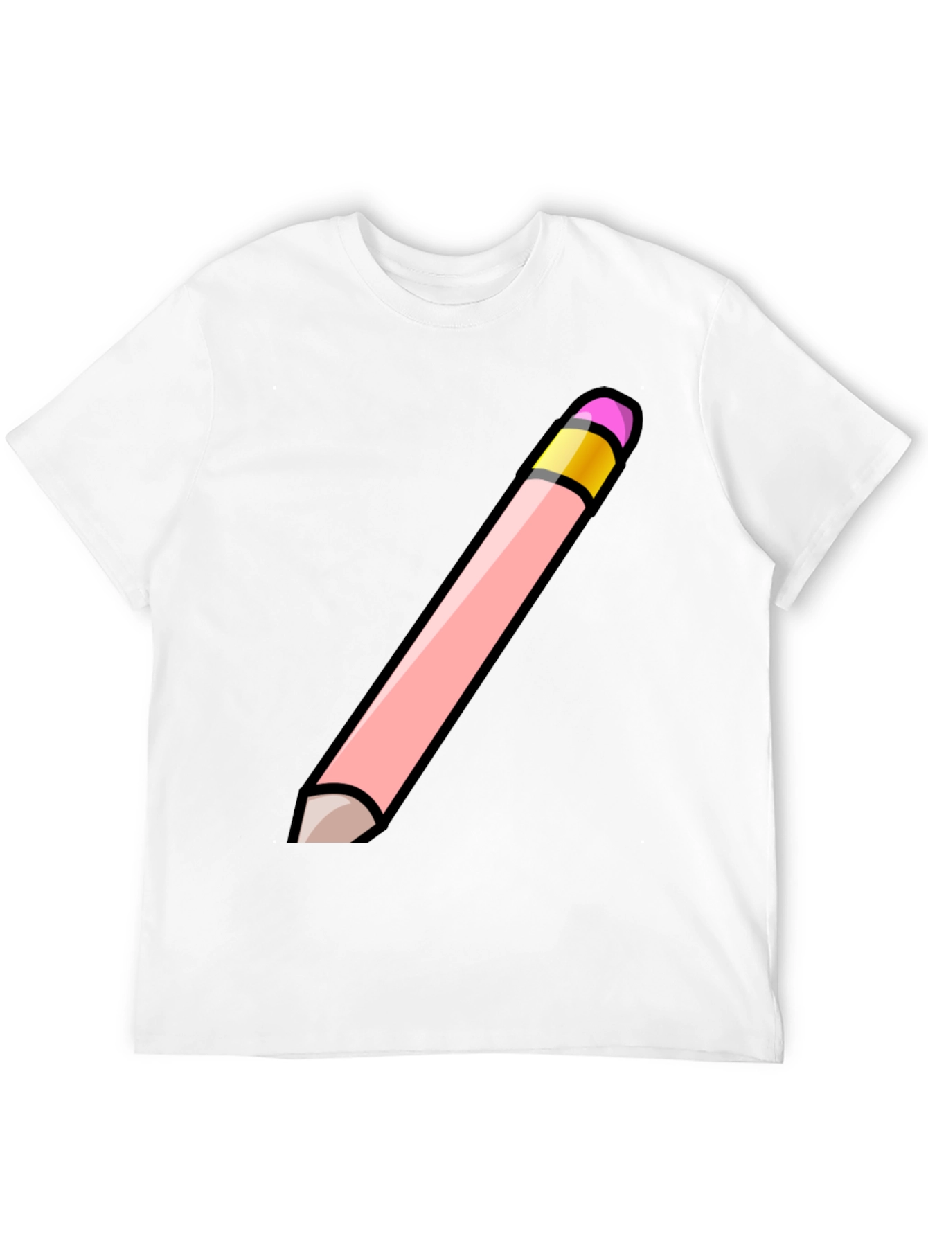 Pencil Graphic Black T-Shirt - Stylish Casual Wear