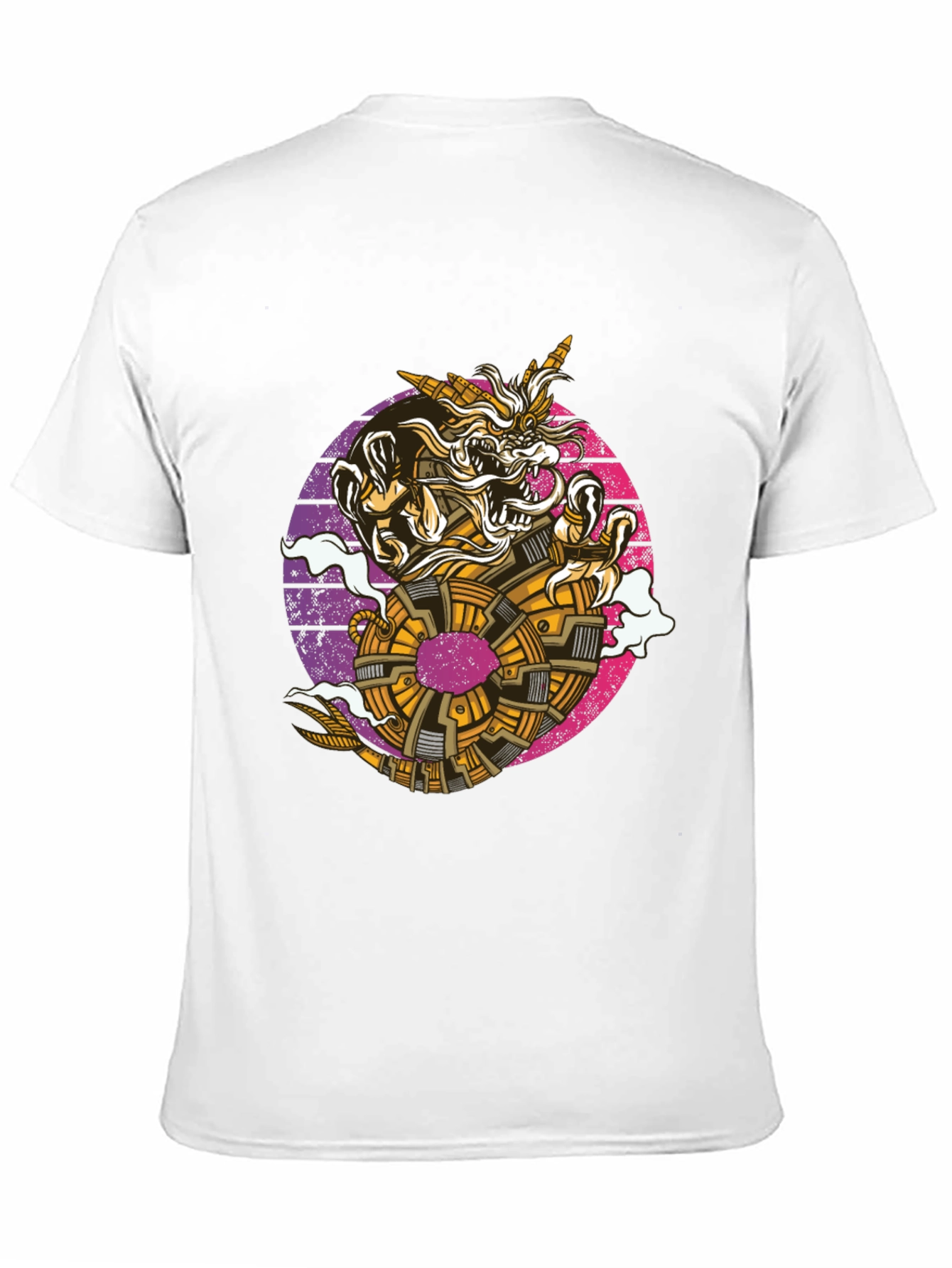 Steampunk Dragon Graphic Tee - Black