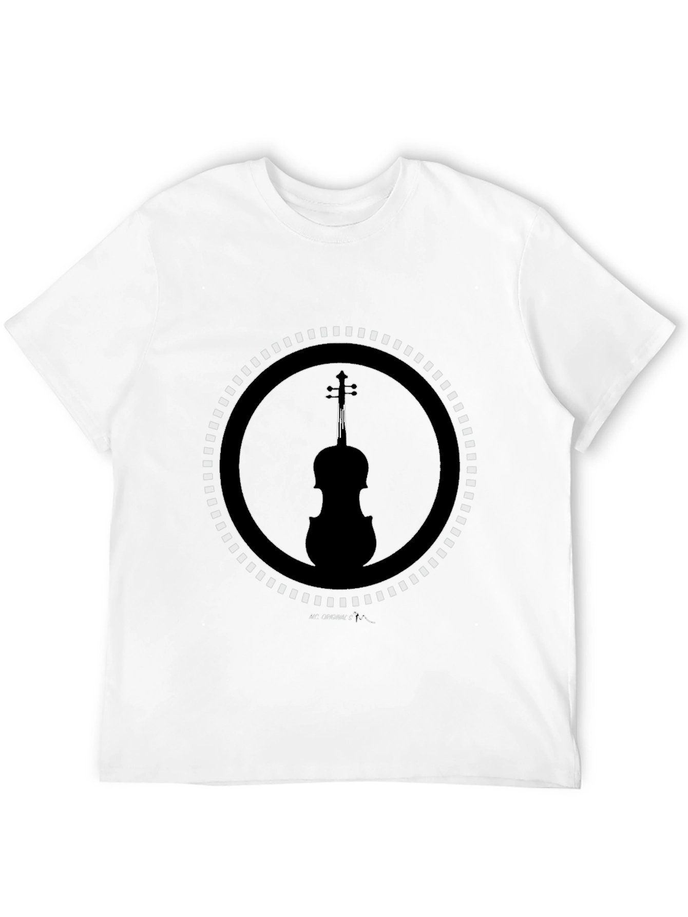 Violin Silhouette Graphic Tee - Stylish Music Lover Shirt