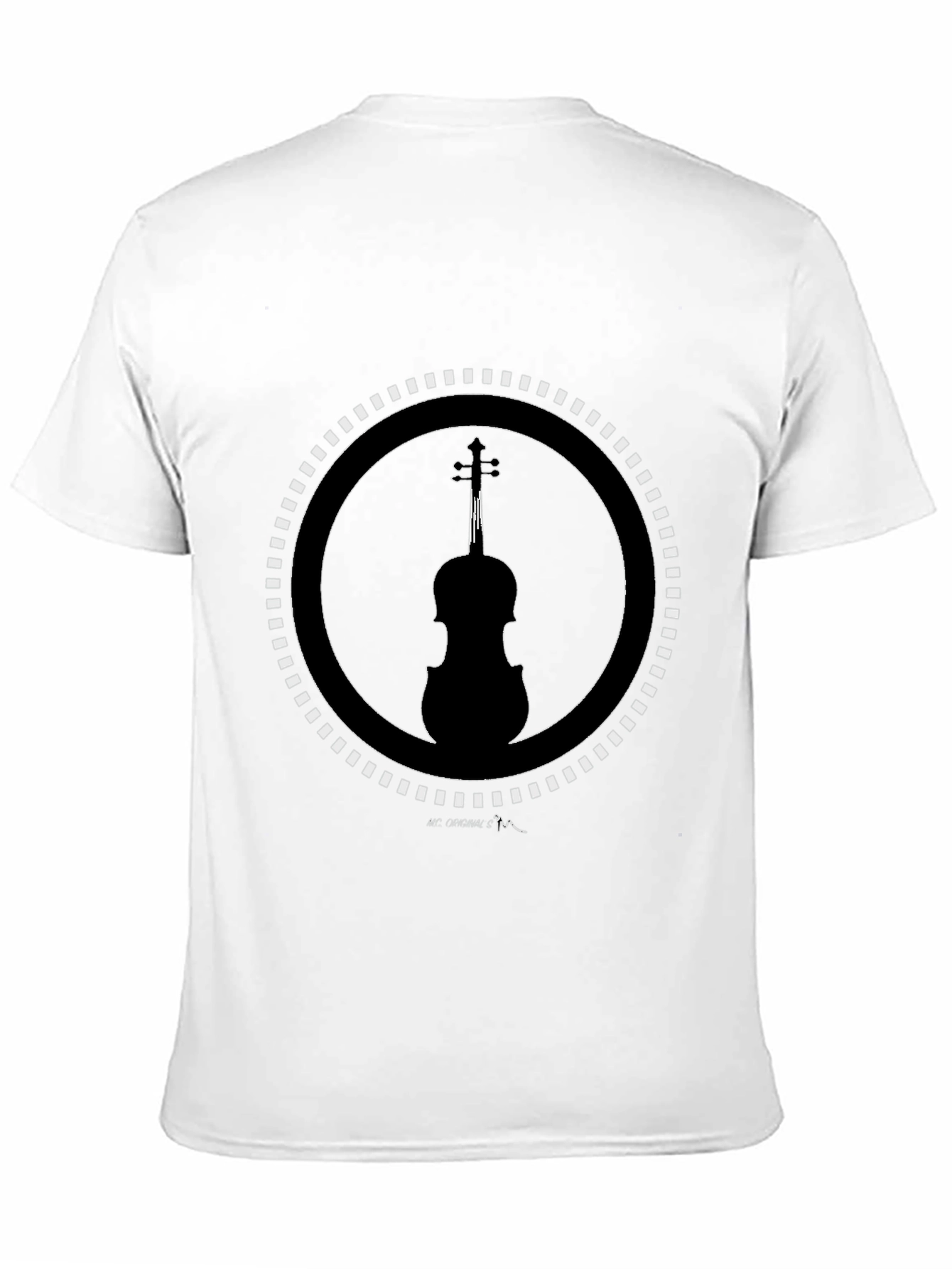 Violin Silhouette Graphic Tee - Stylish Music Lover Shirt