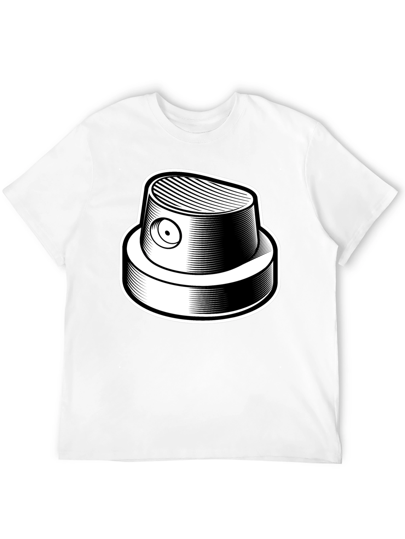 Graffiti Spray Can Nozzle Black T-Shirt