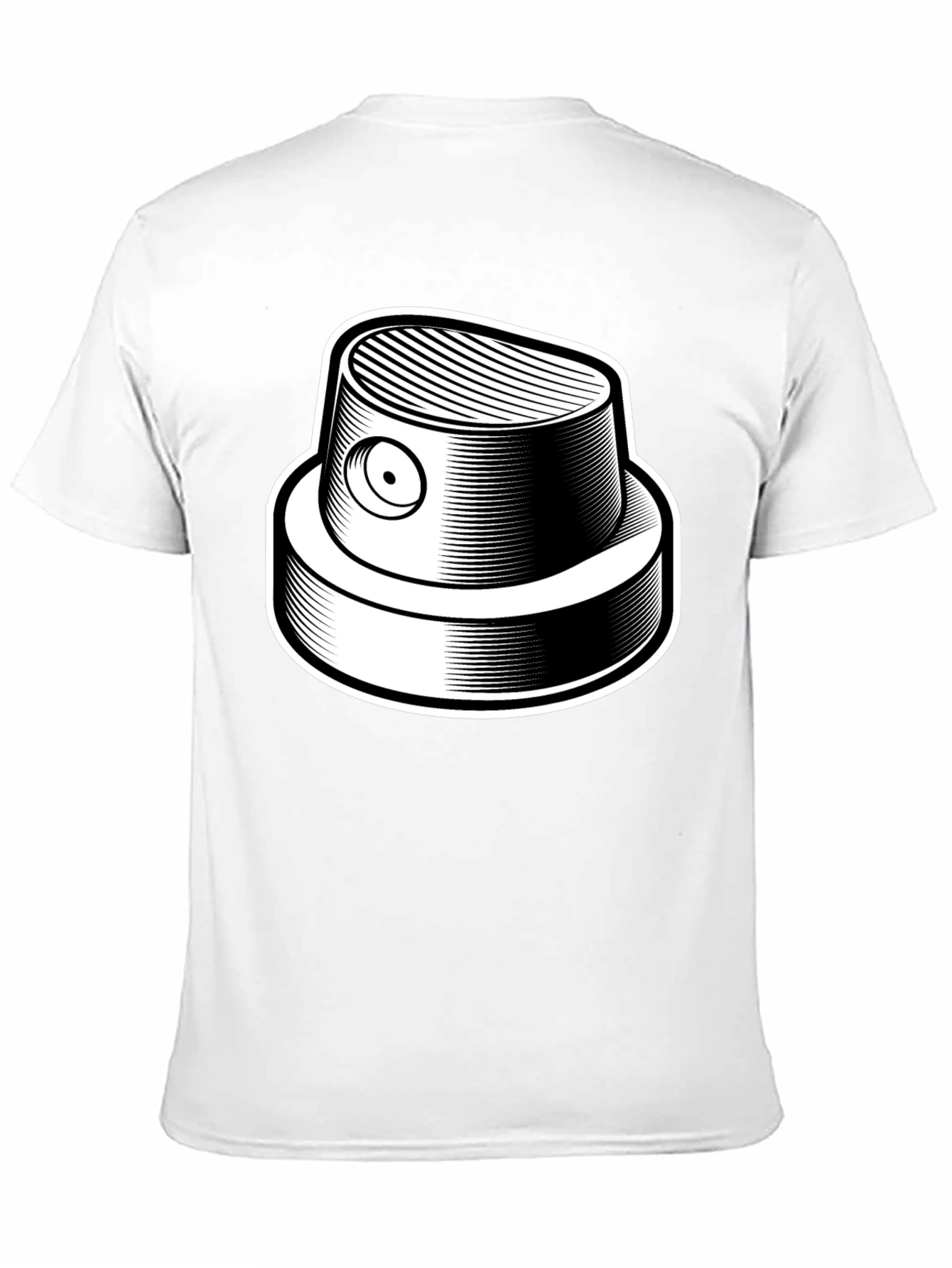 Graffiti Spray Can Nozzle Black T-Shirt