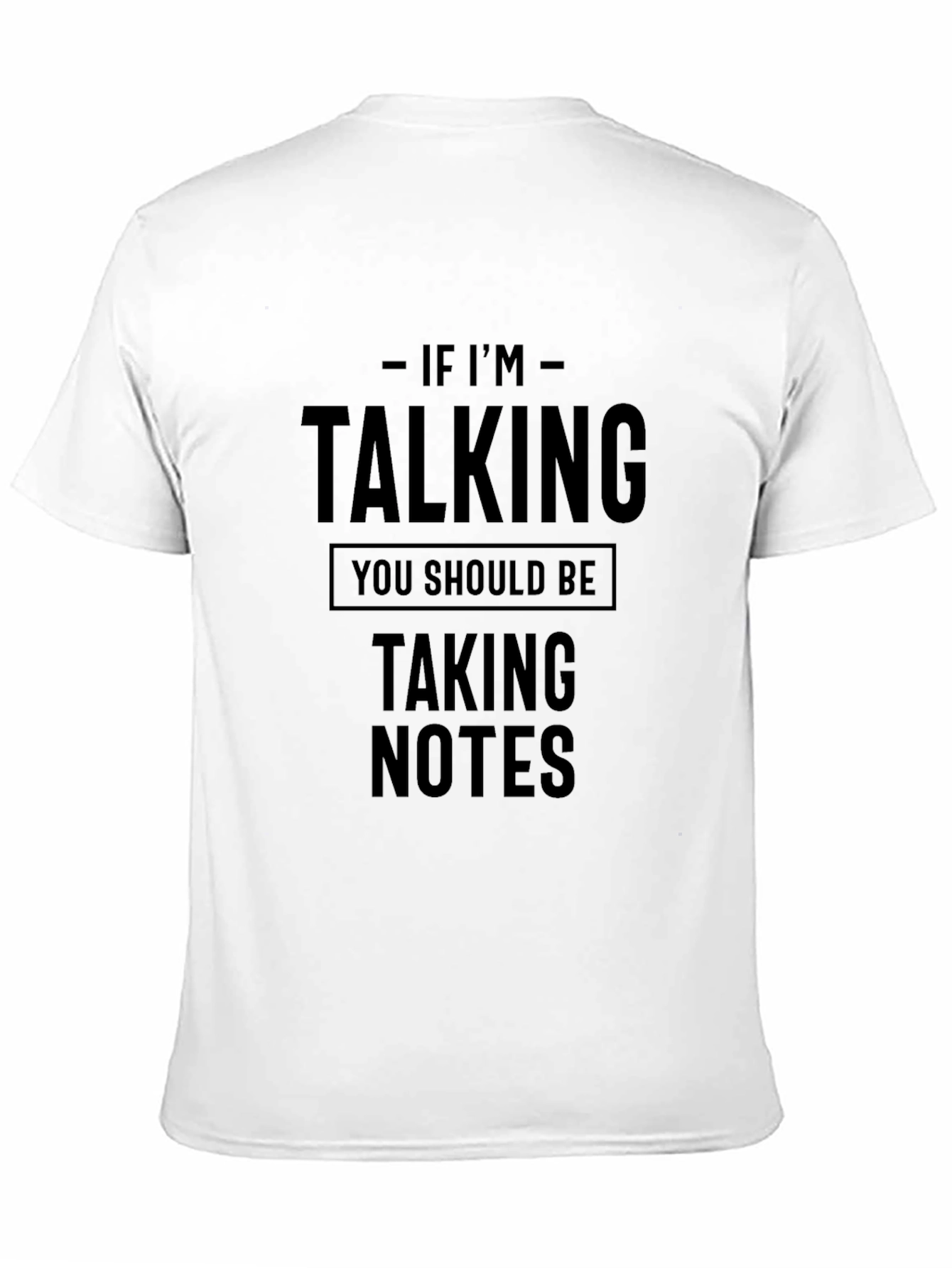 Talking Taking Notes Black Graphic Tee