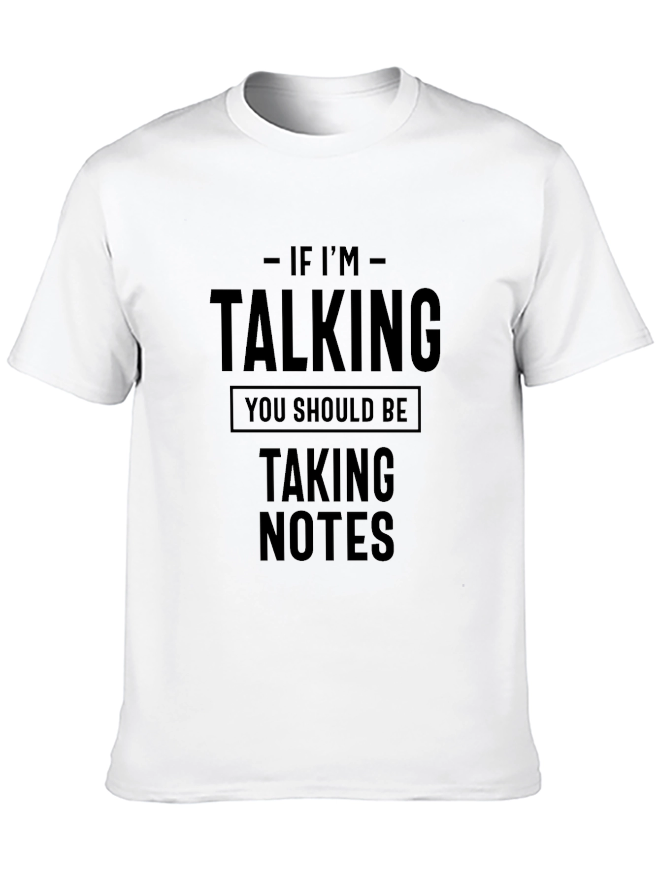 Talking Taking Notes Black Graphic Tee