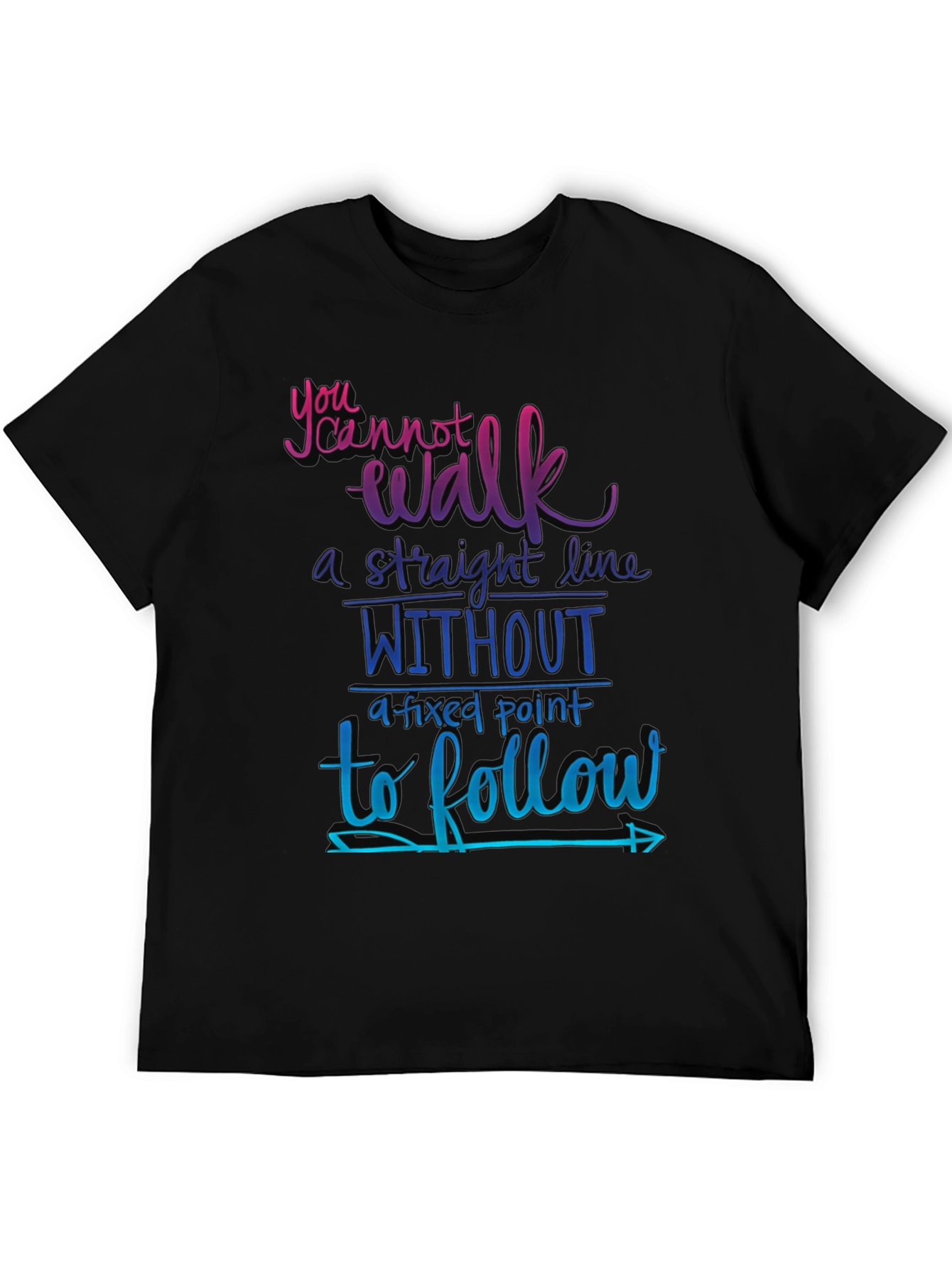Motivational Graphic Tee - Fixed Point Follow