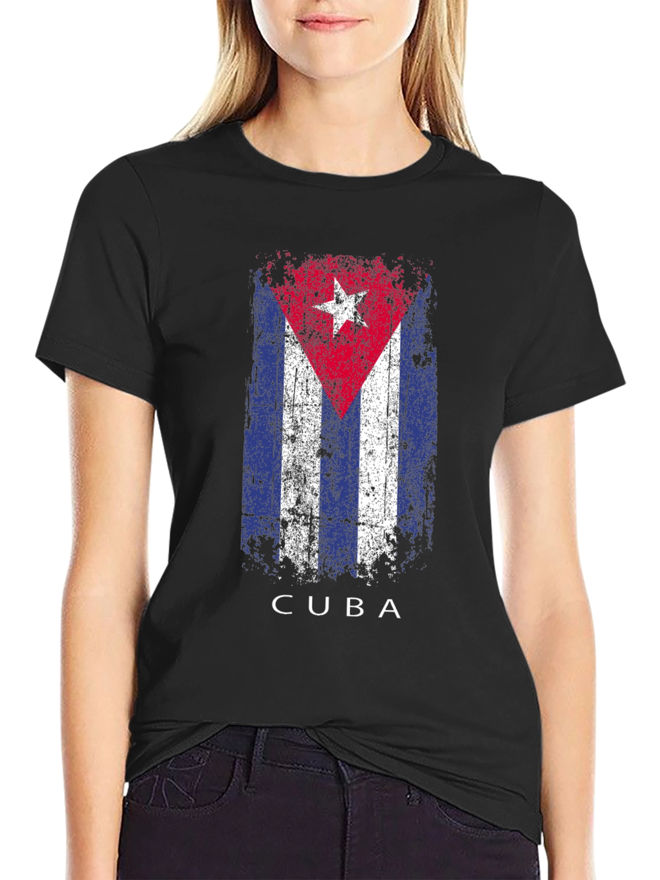 Cuba Flag T-Shirt - Distressed Graphic Tee