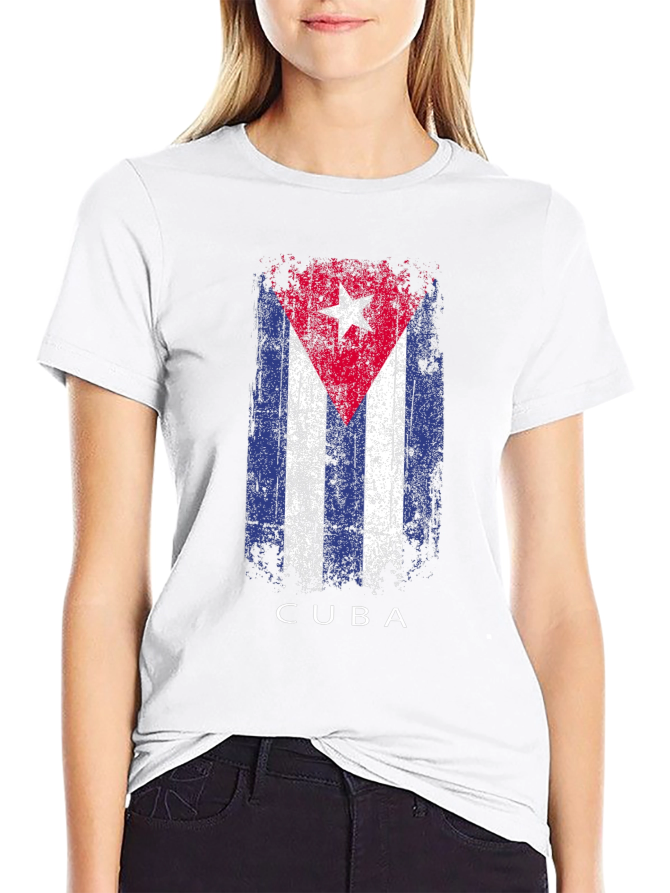 Cuba Flag T-Shirt - Distressed Graphic Tee