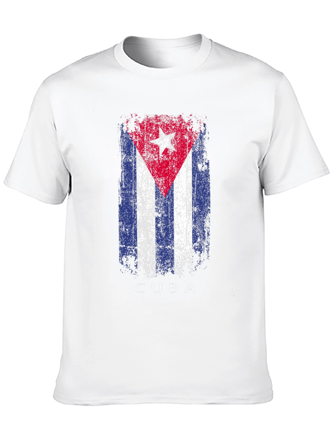 Cuba Flag T-Shirt - Distressed Graphic Tee