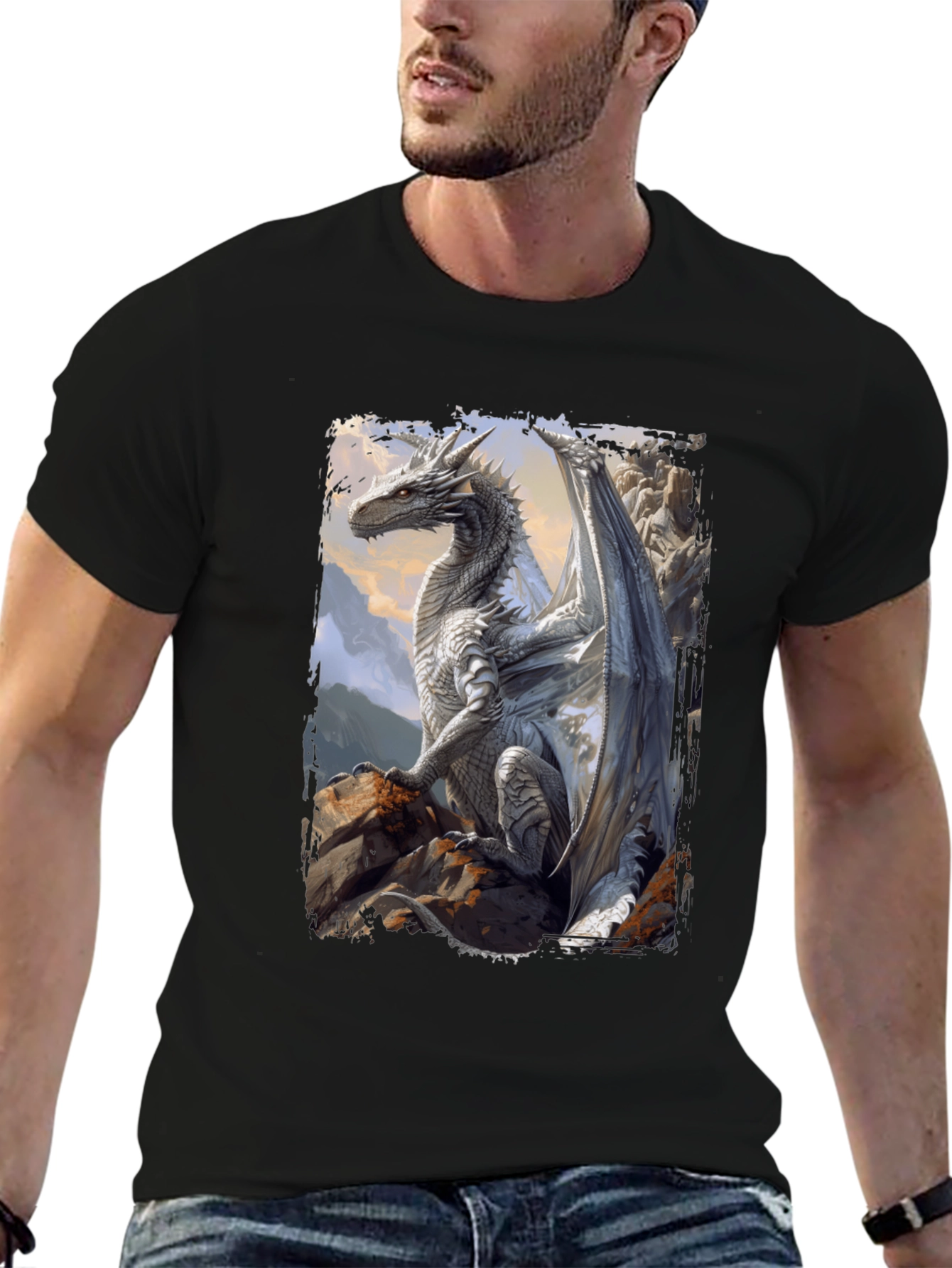 Dragon Graphic Tee - Fantasy Art T-Shirt