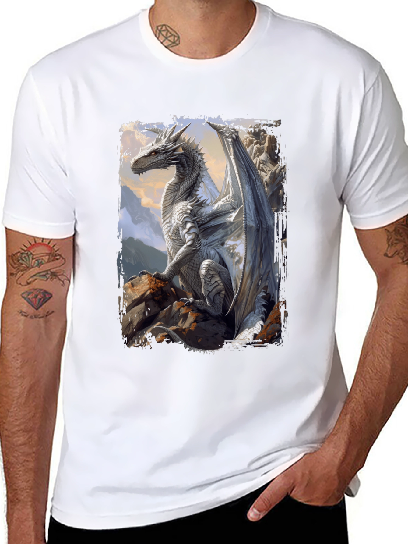 Dragon Graphic Tee - Fantasy Art T-Shirt
