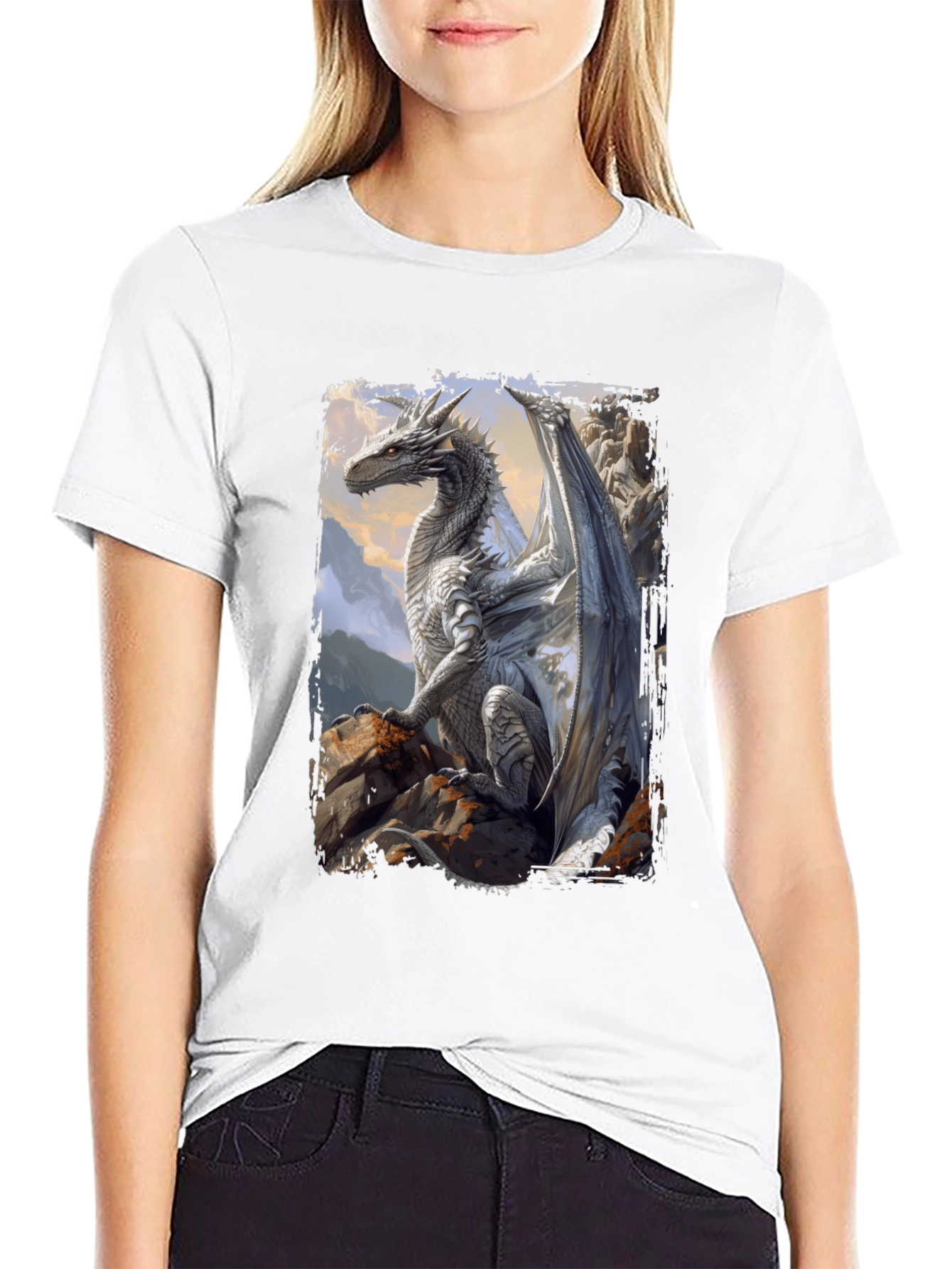 Dragon Graphic Tee - Fantasy Art T-Shirt