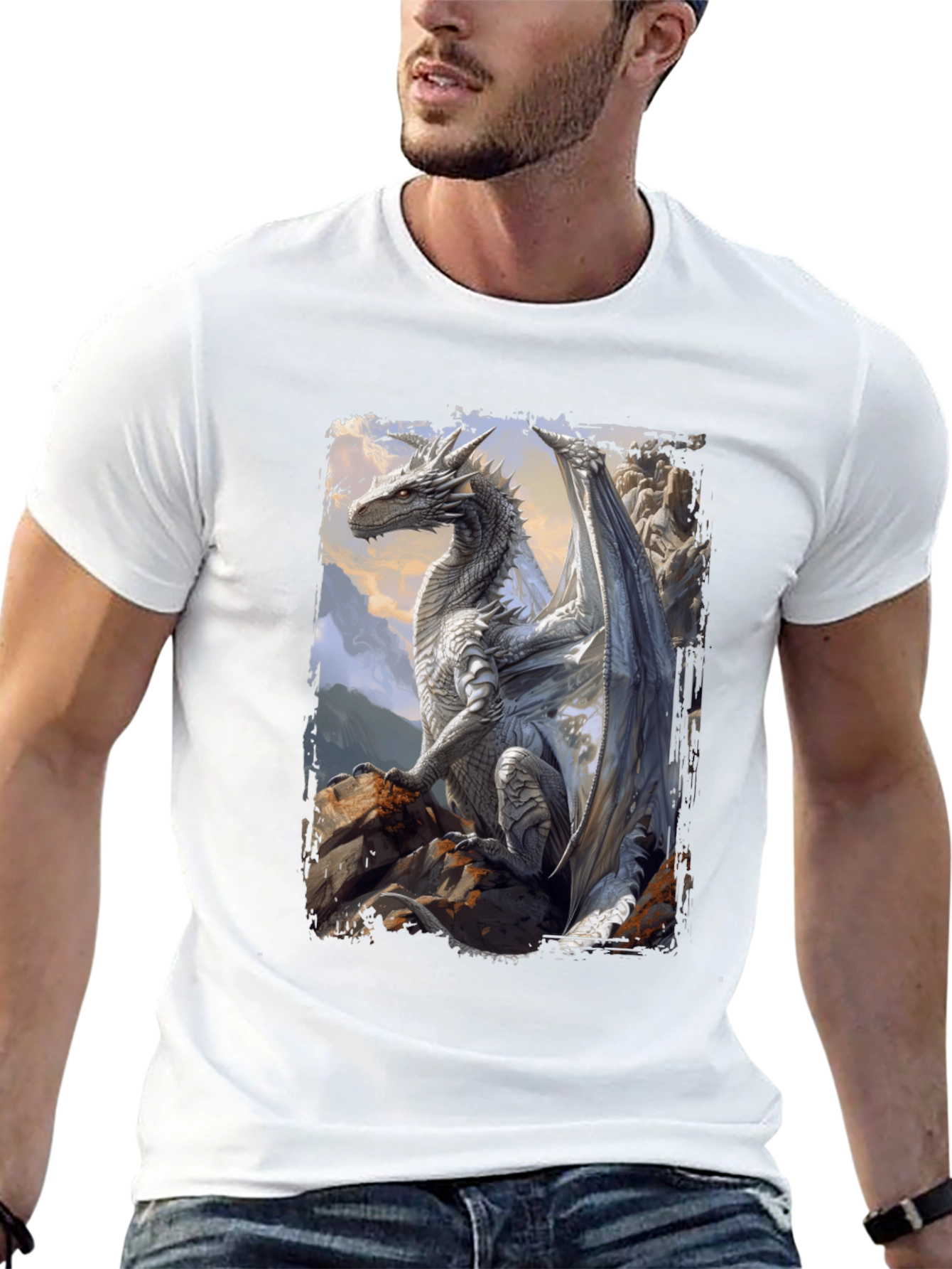 Dragon Graphic Tee - Fantasy Art T-Shirt