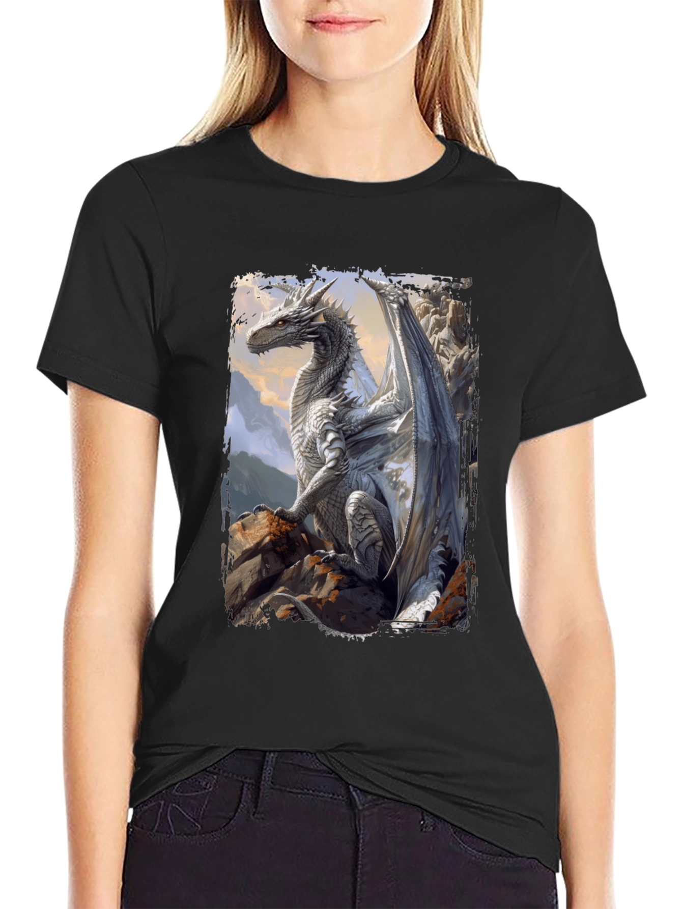 Dragon Graphic Tee - Fantasy Art T-Shirt