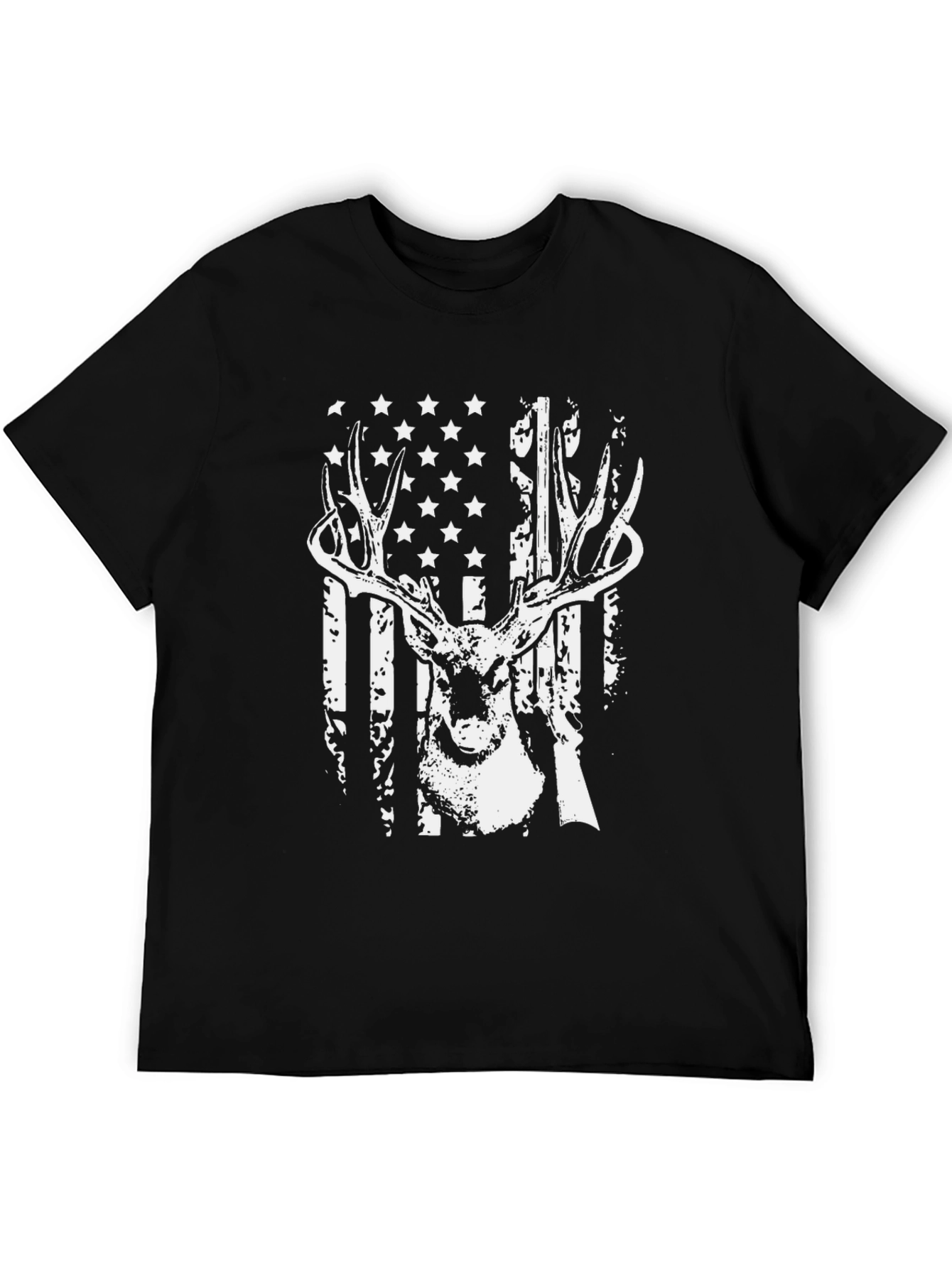 American Flag Deer Hunter T-Shirt