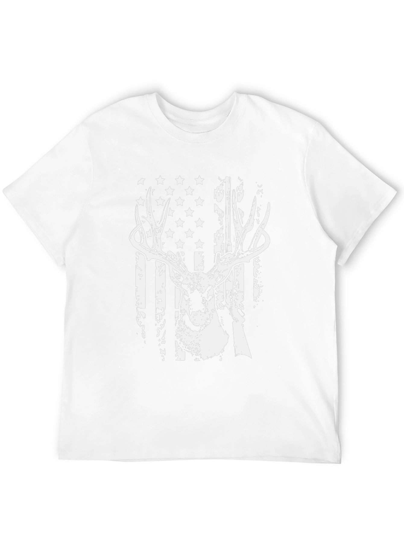 American Flag Deer Hunter T-Shirt