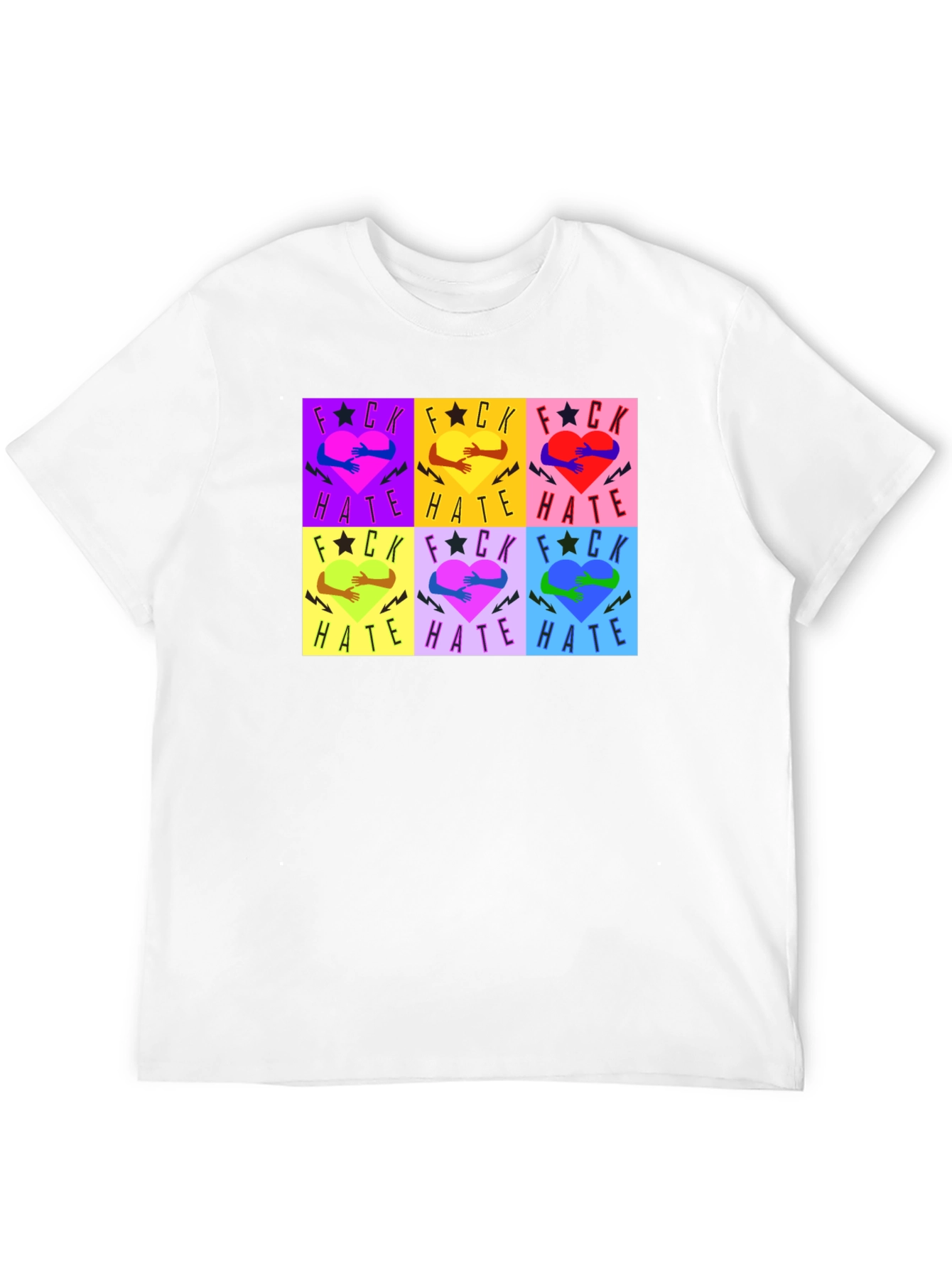 F*ck Hate Graphic T-Shirt