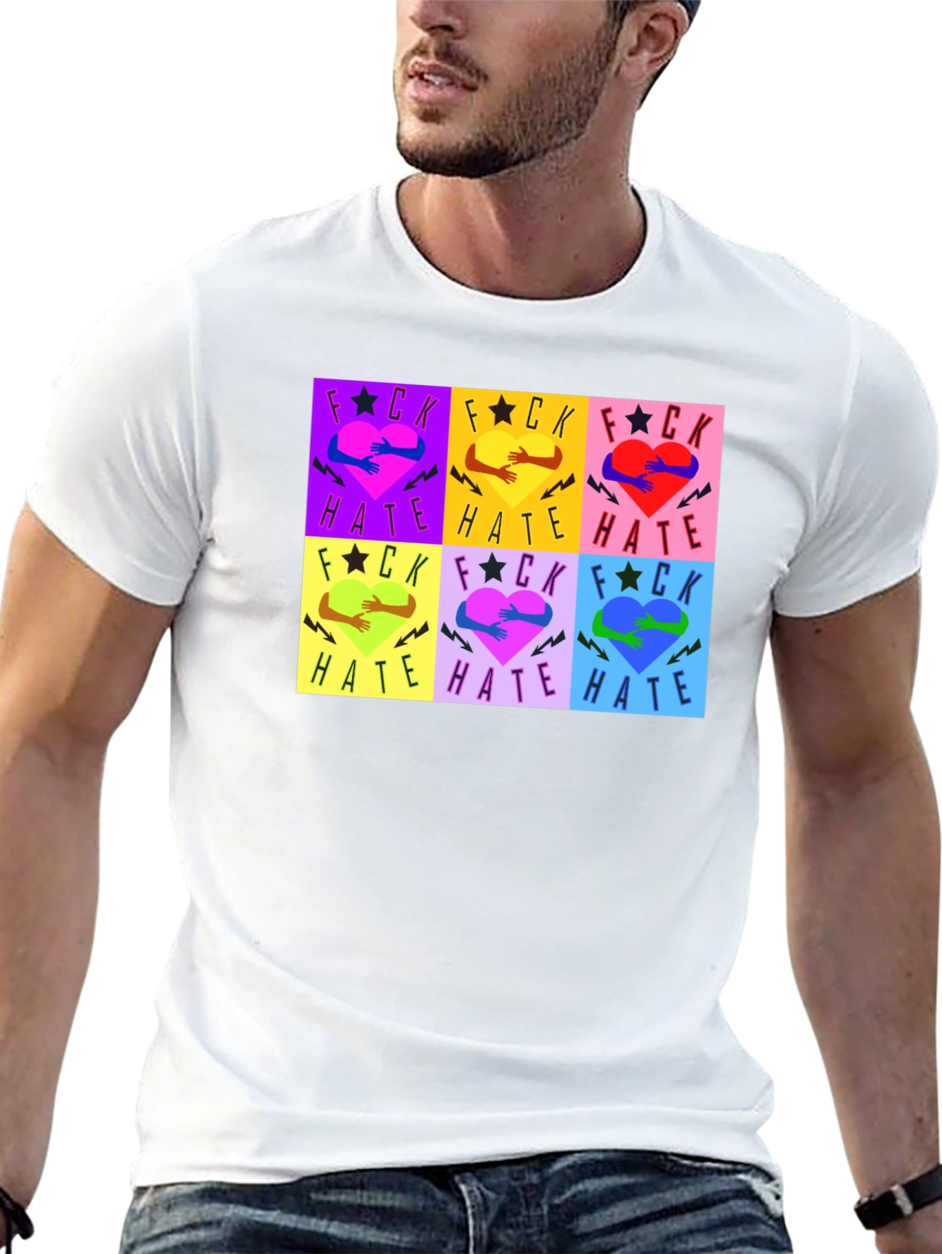 F*ck Hate Graphic T-Shirt
