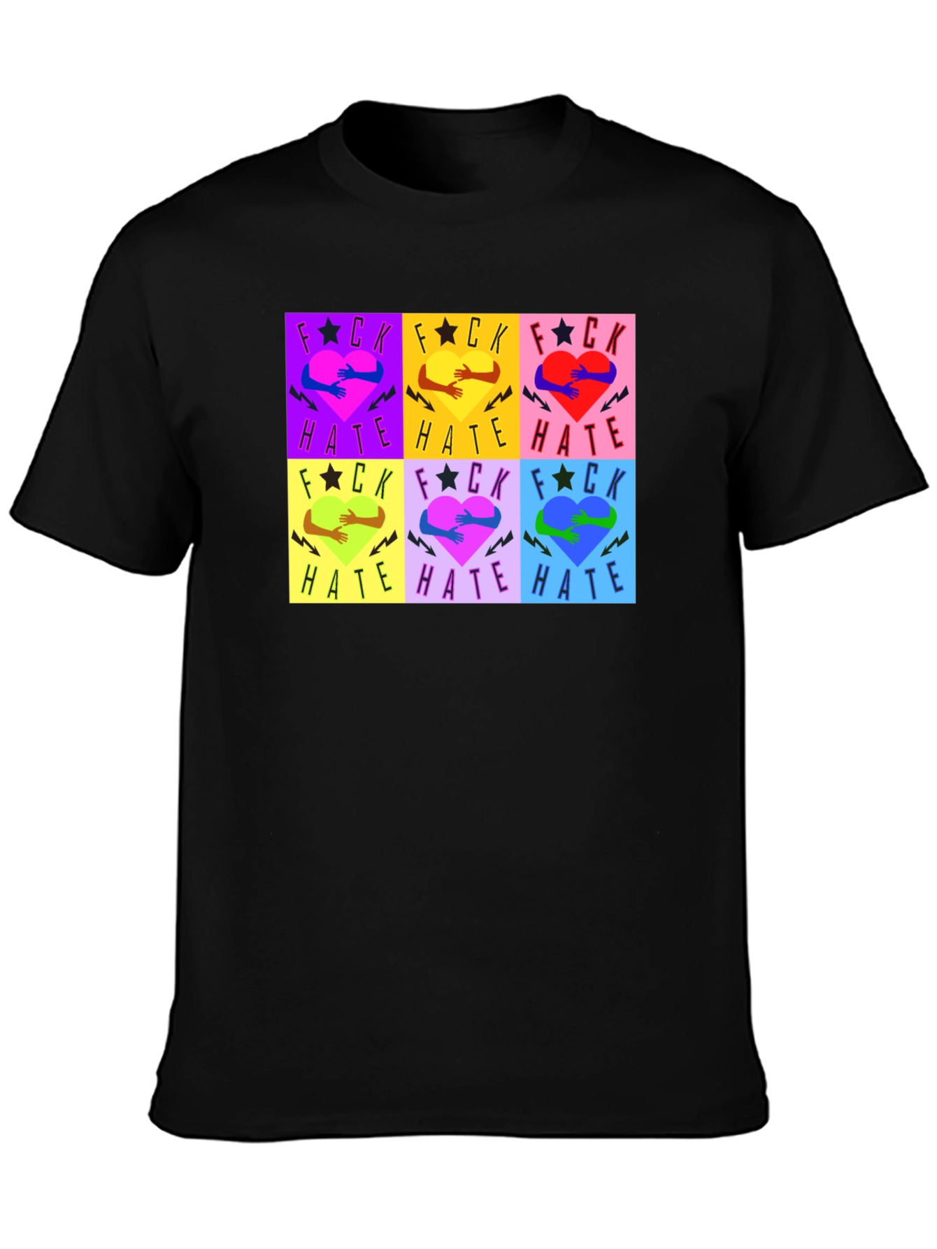 F*ck Hate Graphic T-Shirt