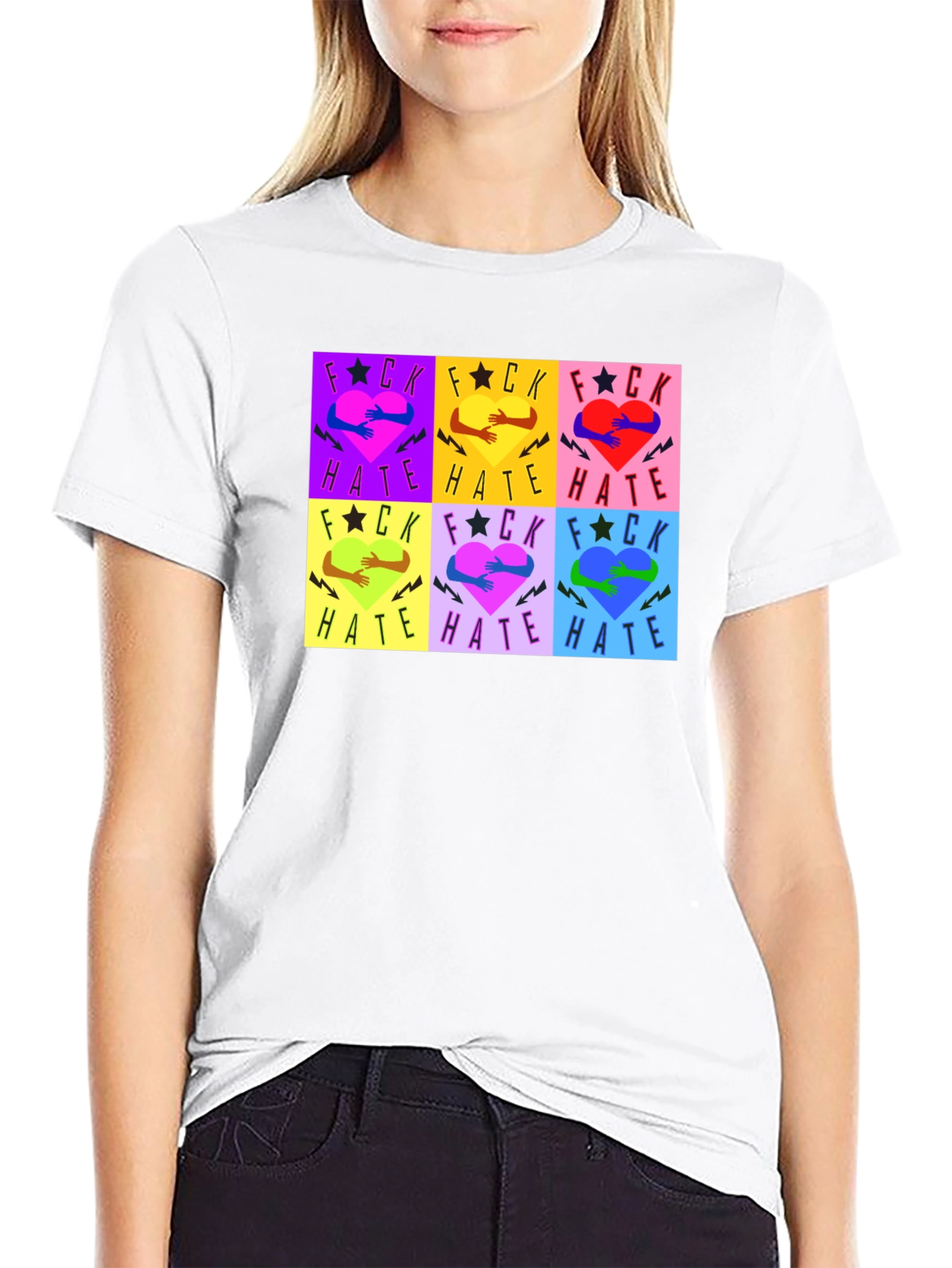 F*ck Hate Graphic T-Shirt