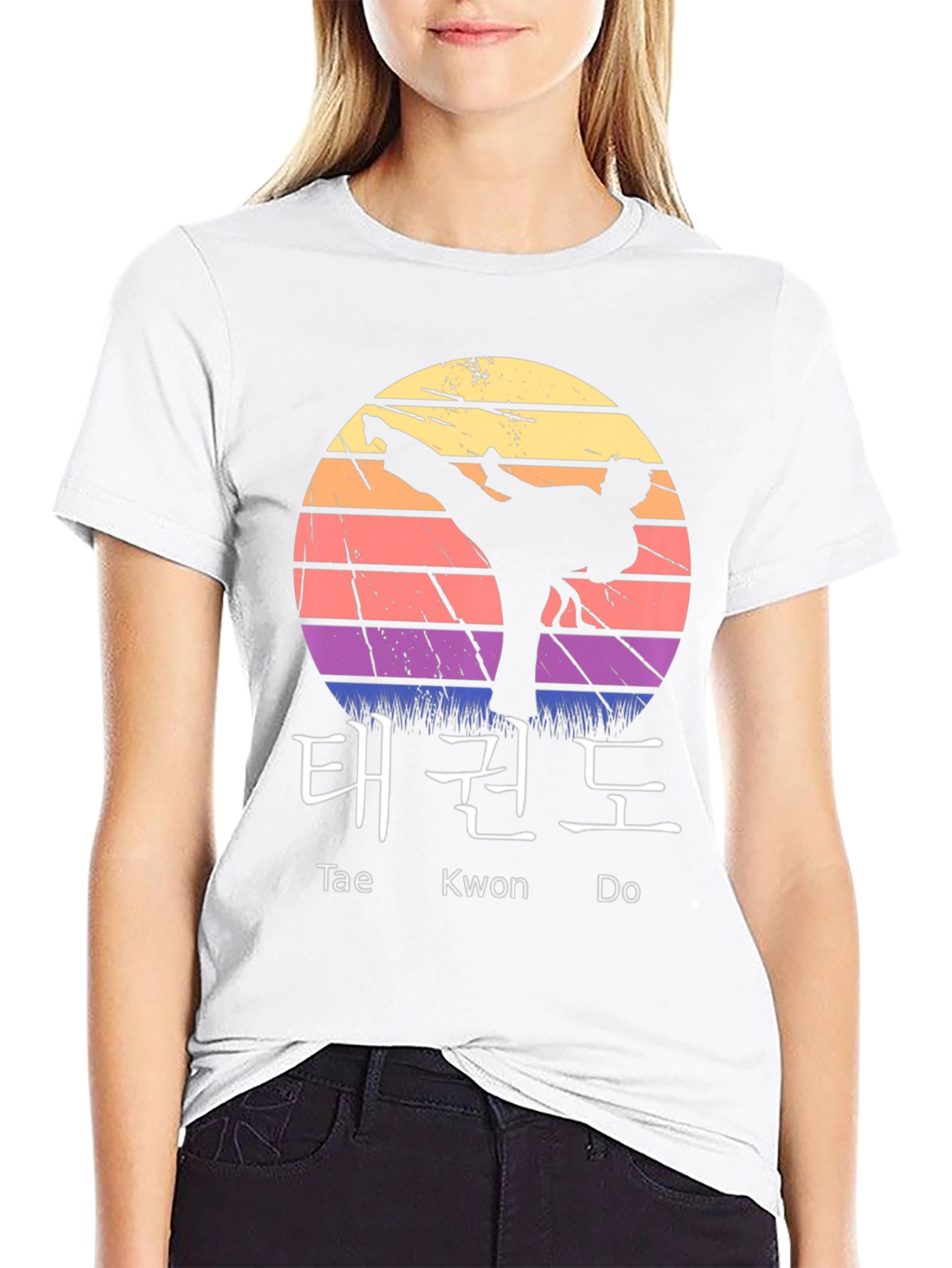 Taekwondo Sunset Graphic Tee
