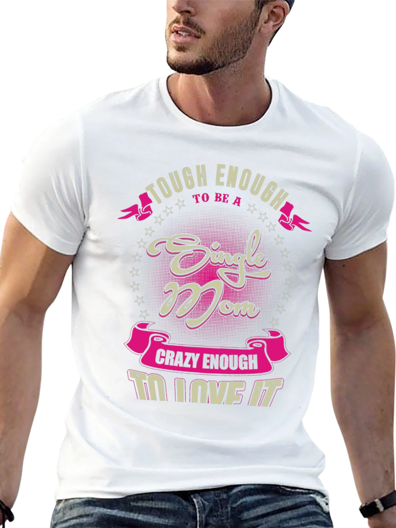 Single Mom Graphic Tee - Tough & Crazy