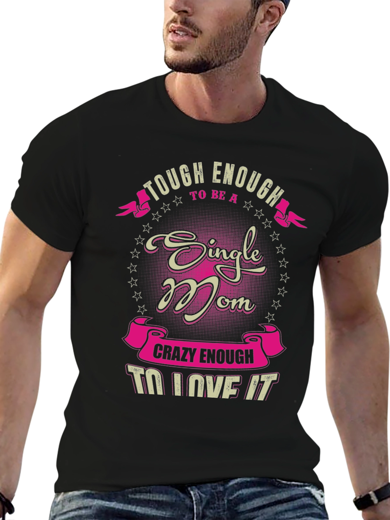 Single Mom Graphic Tee - Tough & Crazy