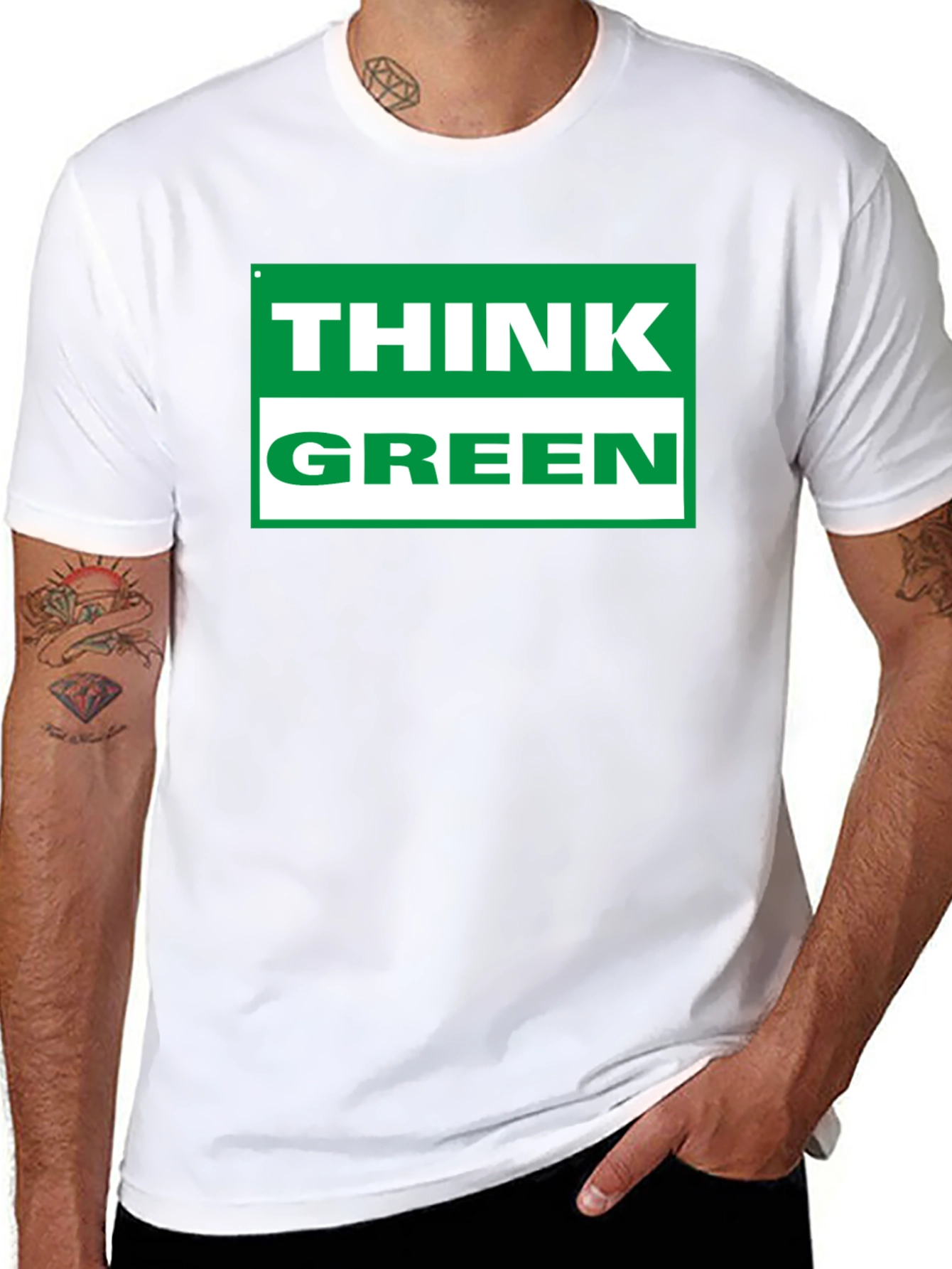 Think Green T-Shirt - Eco Friendly Tee