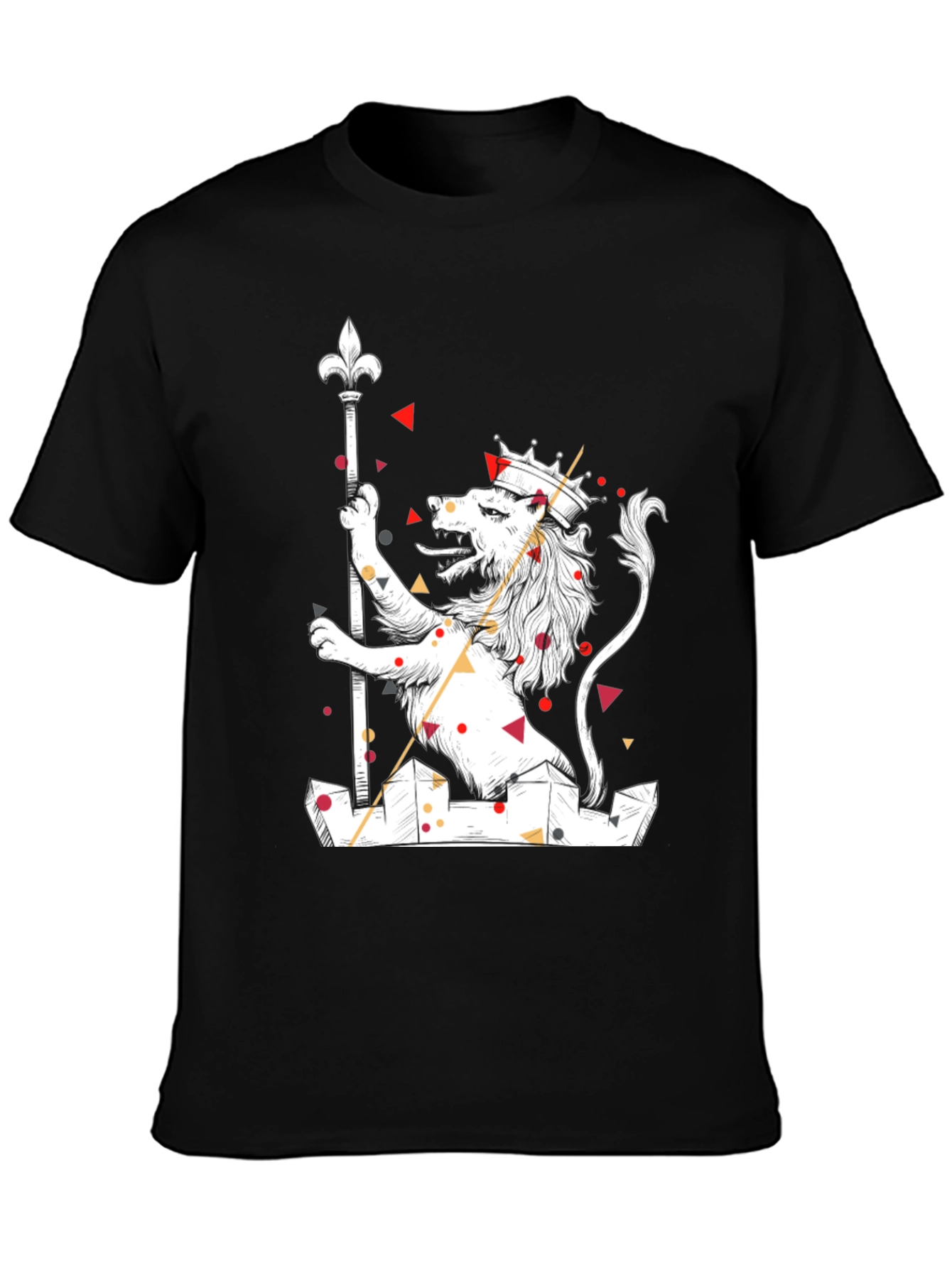 Lion King Graphic Black T-Shirt - Modern Art