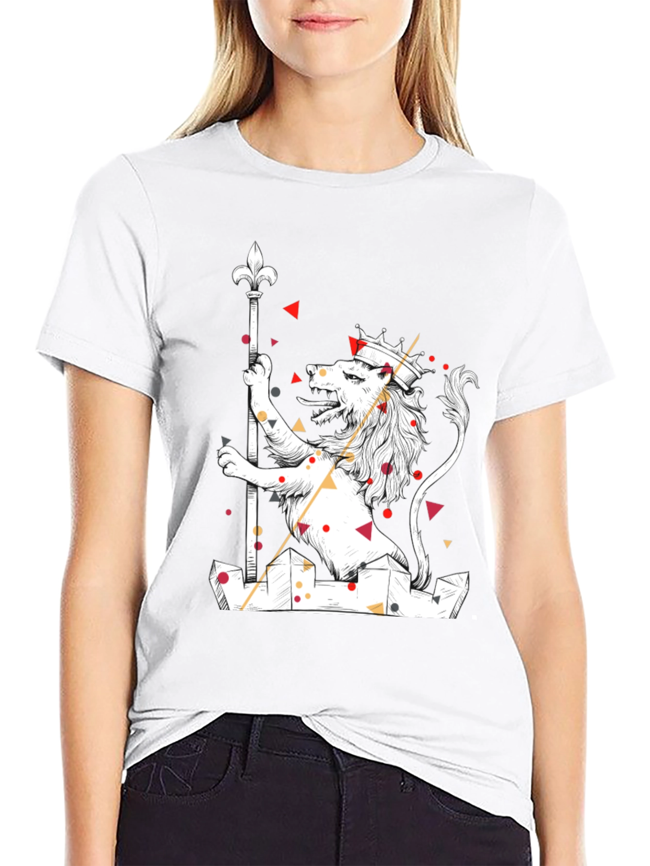 Lion King Graphic Black T-Shirt - Modern Art