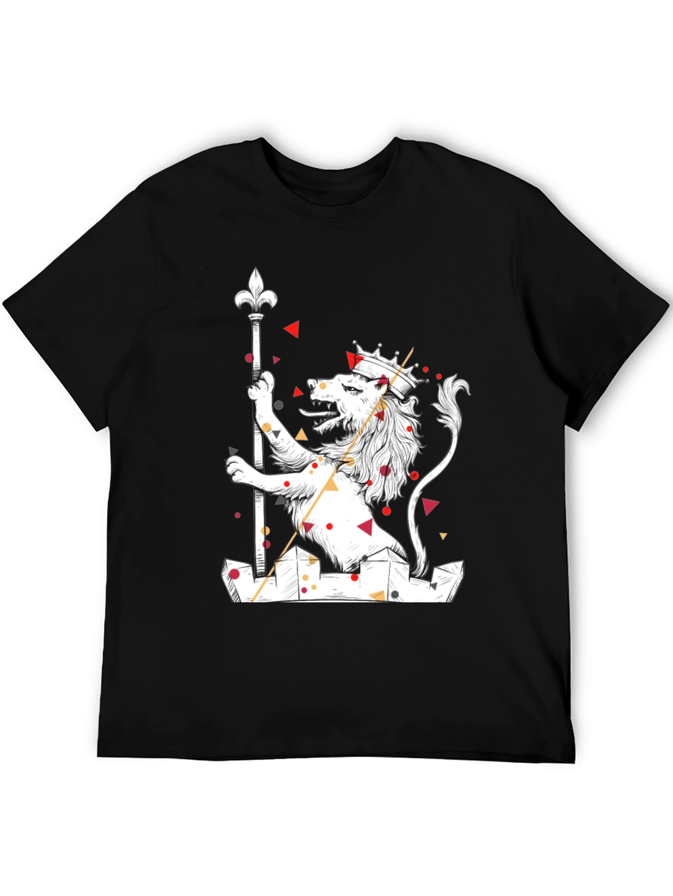 Lion King Graphic Black T-Shirt - Modern Art