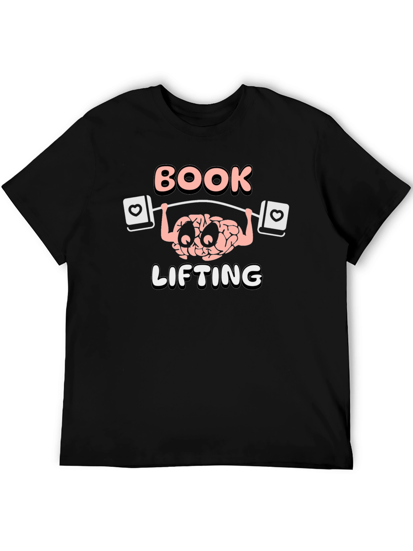 Book Lifting Brain T-Shirt - Nerd Gym Tee