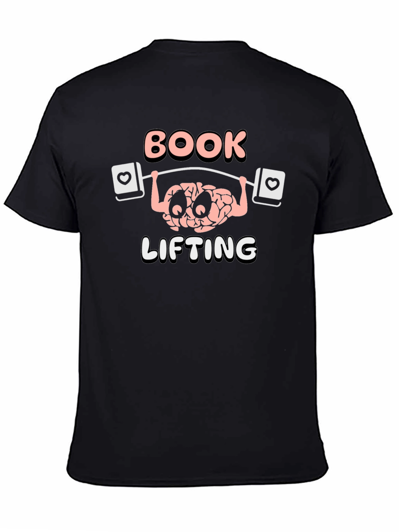 Book Lifting Brain T-Shirt - Nerd Gym Tee