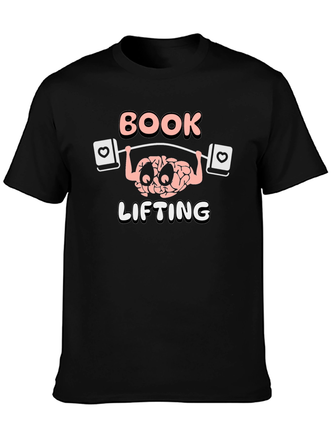 Book Lifting Brain T-Shirt - Nerd Gym Tee