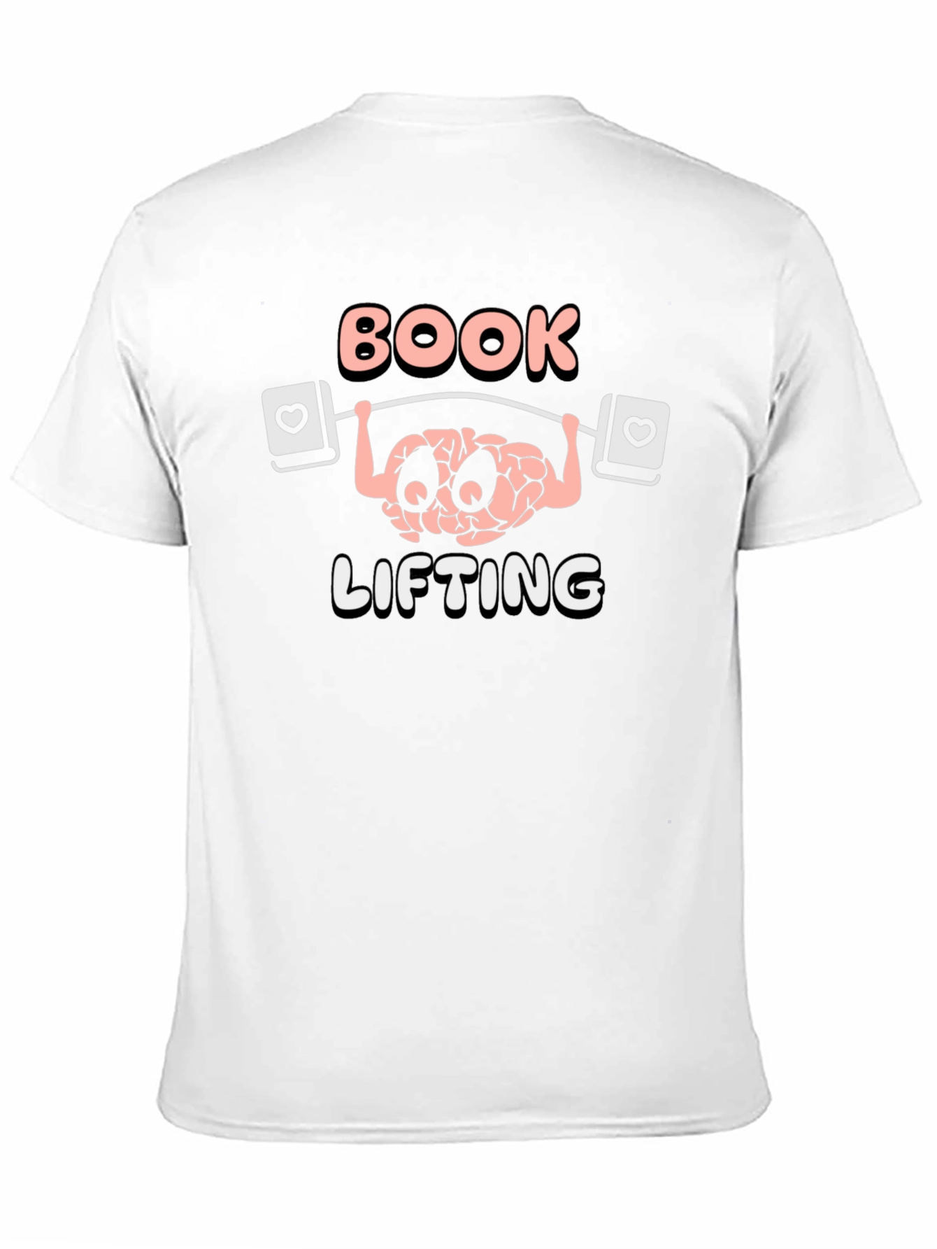 Book Lifting Brain T-Shirt - Nerd Gym Tee