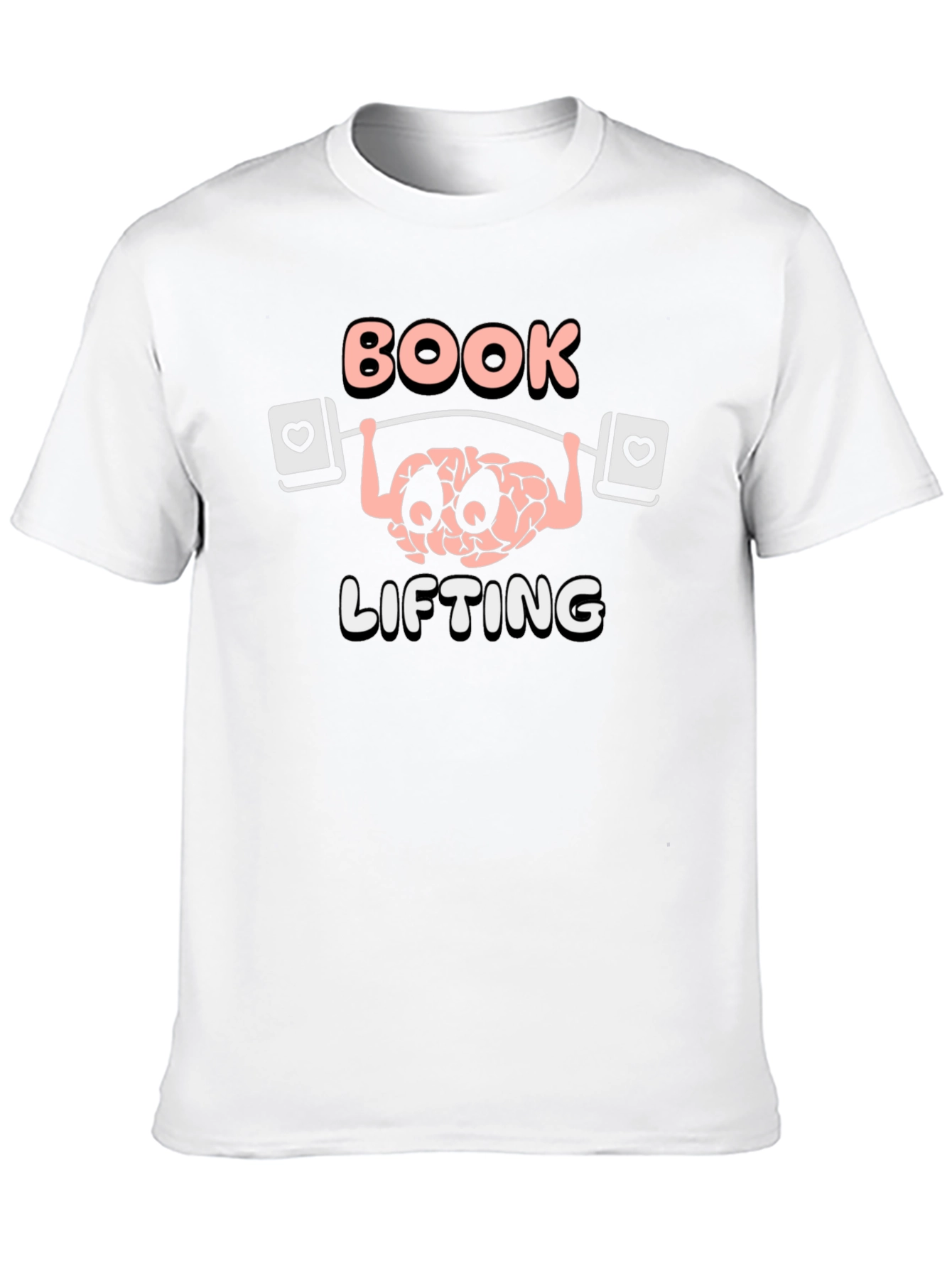 Book Lifting Brain T-Shirt - Nerd Gym Tee