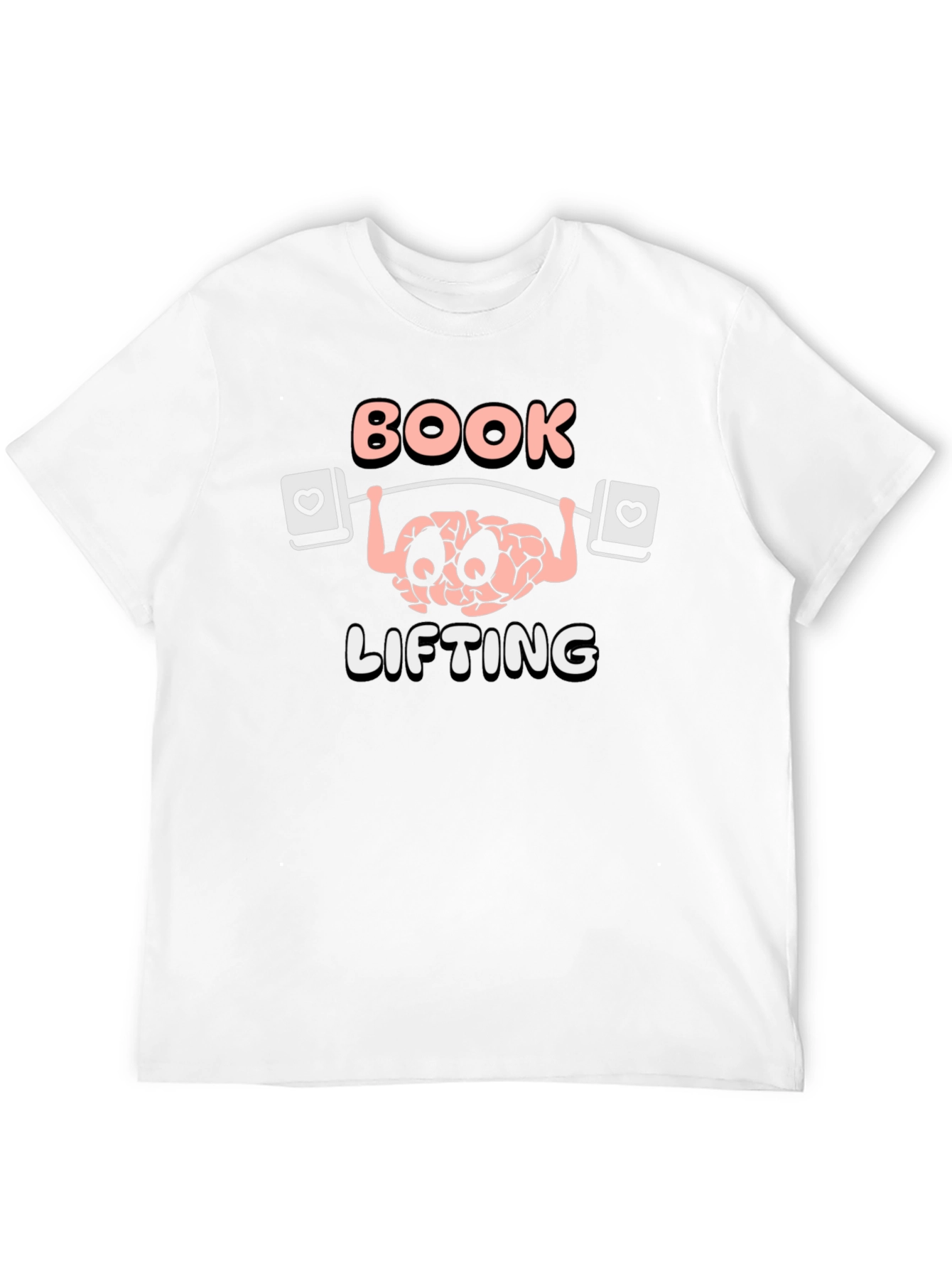 Book Lifting Brain T-Shirt - Nerd Gym Tee