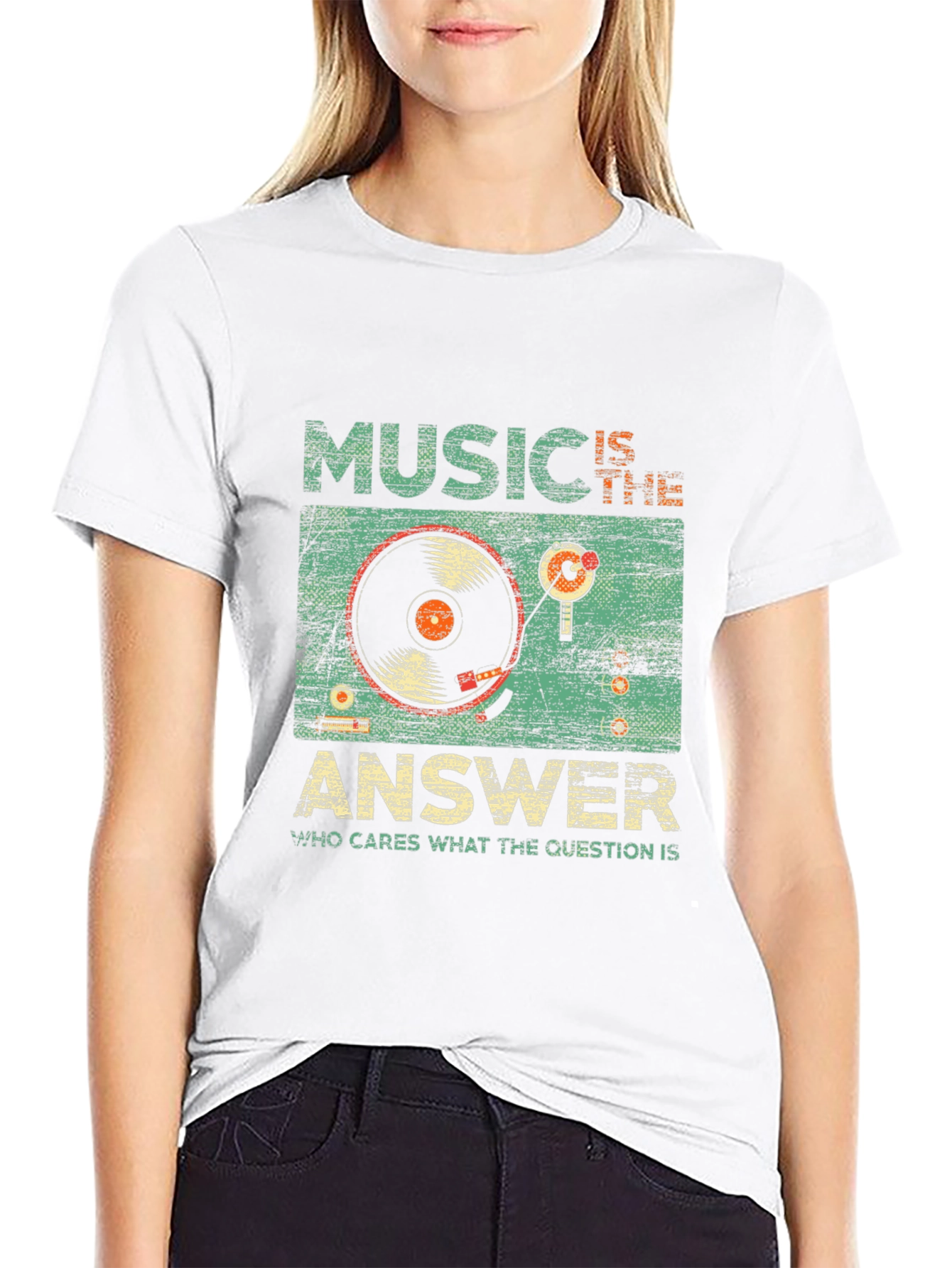 Music is the Answer Retro Graphic Tee